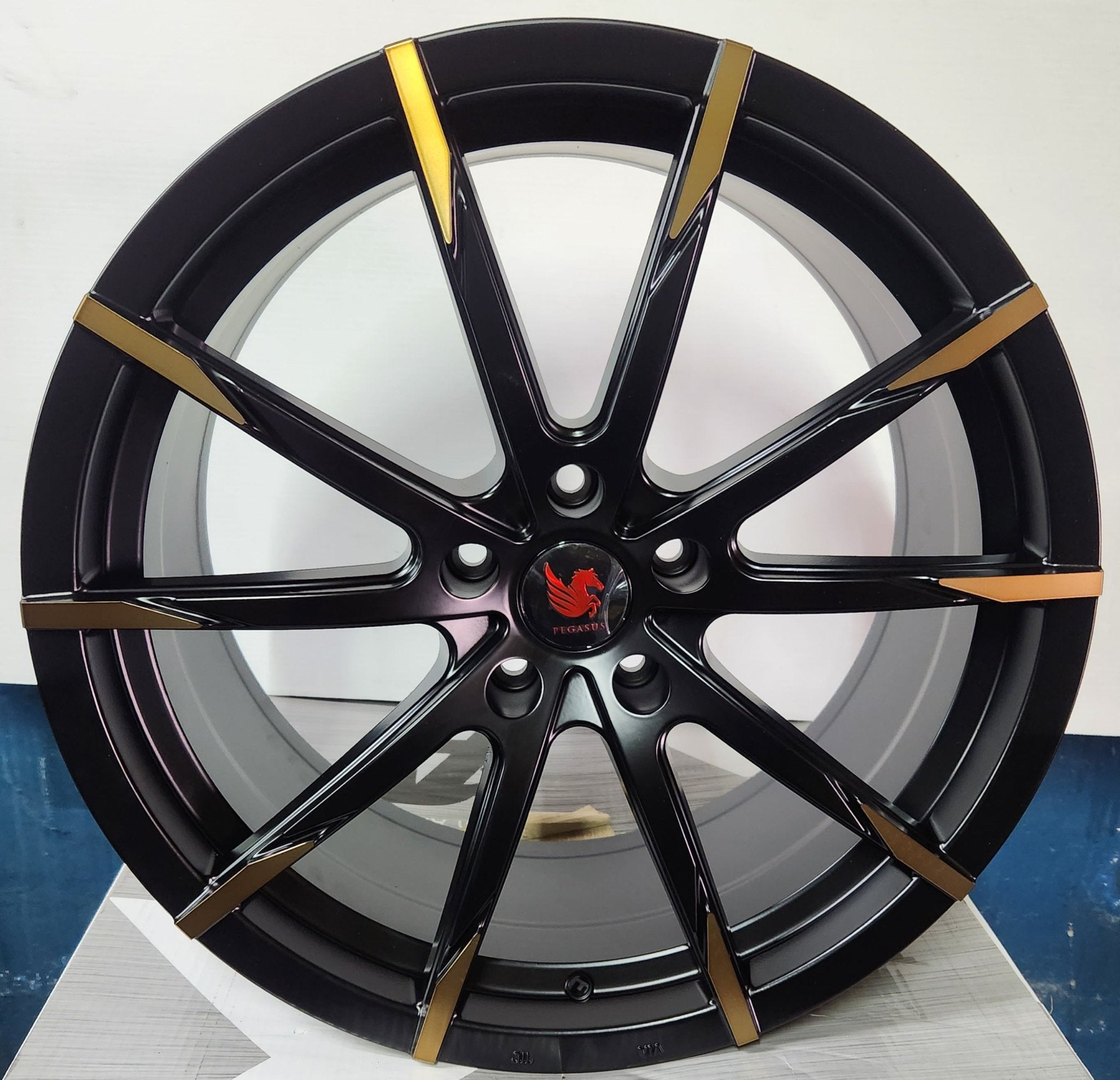 PEGASUS AD073 19X8.5 5X114.3 MATT BLACK BRONZE FACE - Gun Hill Tire House (WTW - WHOLESALE TIRES & WHEELS)