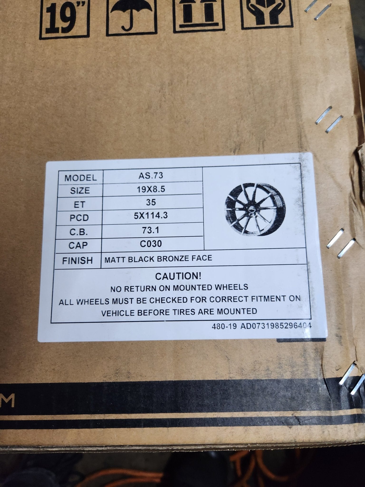 PEGASUS AD073 19X8.5 5X114.3 MATT BLACK BRONZE FACE - Gun Hill Tire House (WTW - WHOLESALE TIRES & WHEELS)