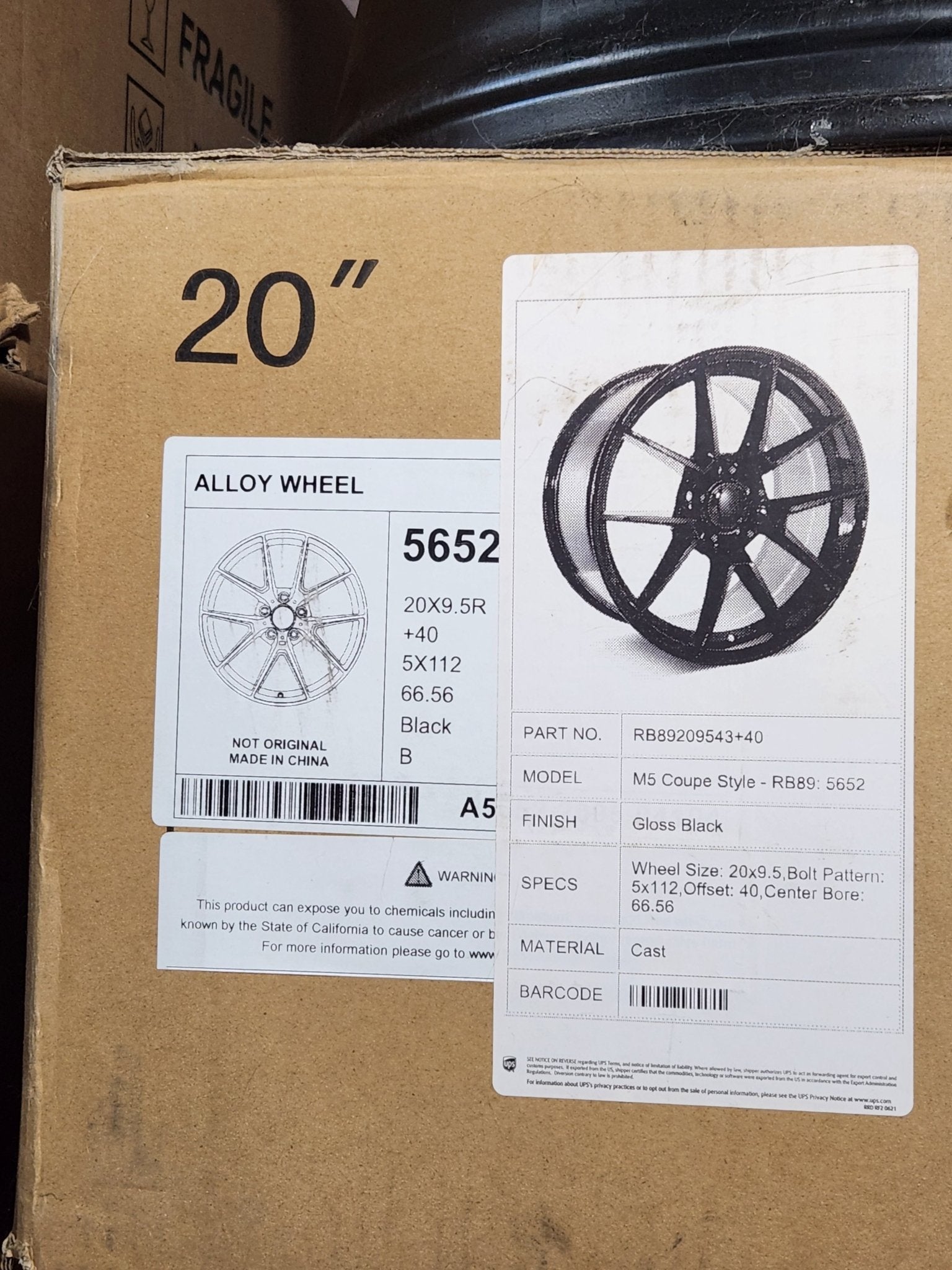 WHEELS 5652 20X9.5 5X112 BLACK - Gun Hill Tire House (WTW - WHOLESALE TIRES & WHEELS)