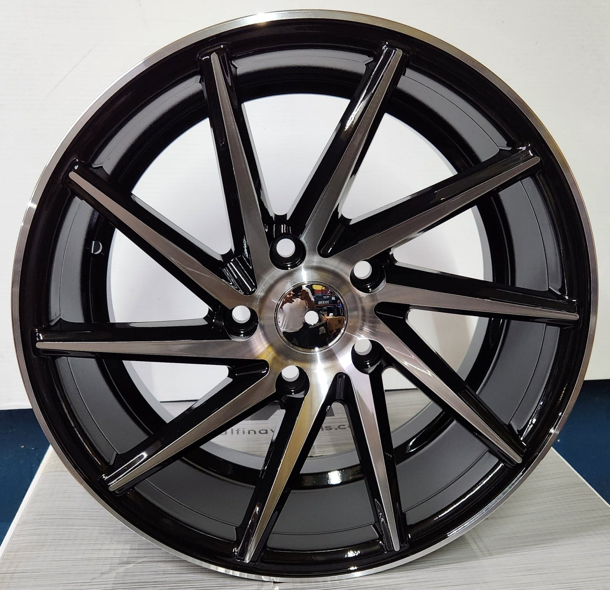 RAPIDASH RD21 16X7.25 5X114.3 PIANO BLACK MACHINED FACE - Gun Hill Tire House (WTW - WHOLESALE TIRES & WHEELS)