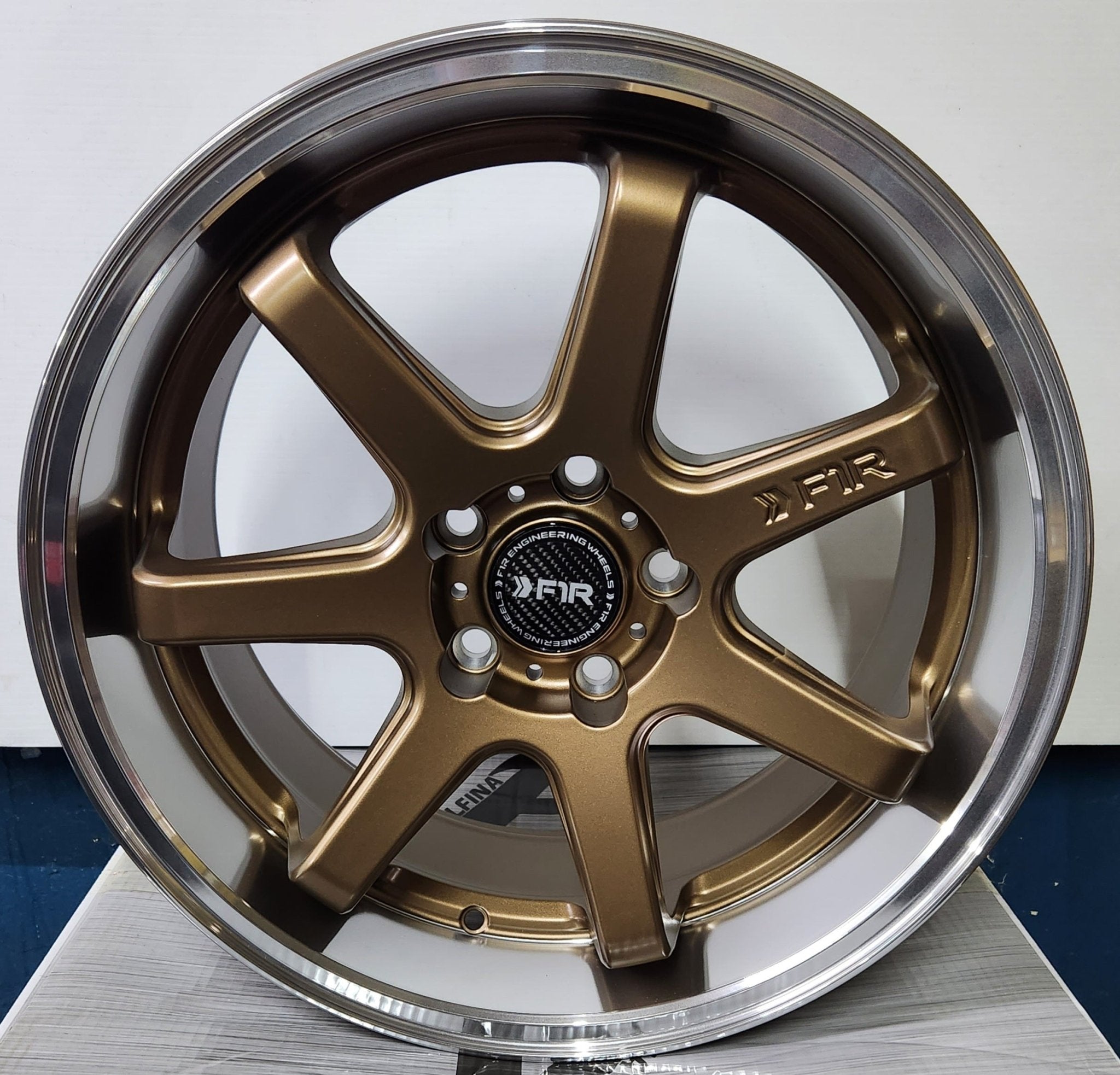 F1R FC7 18X8.5 5X114.3 SATIN BRONZE - Gun Hill Tire House (WTW - WHOLESALE TIRES & WHEELS)