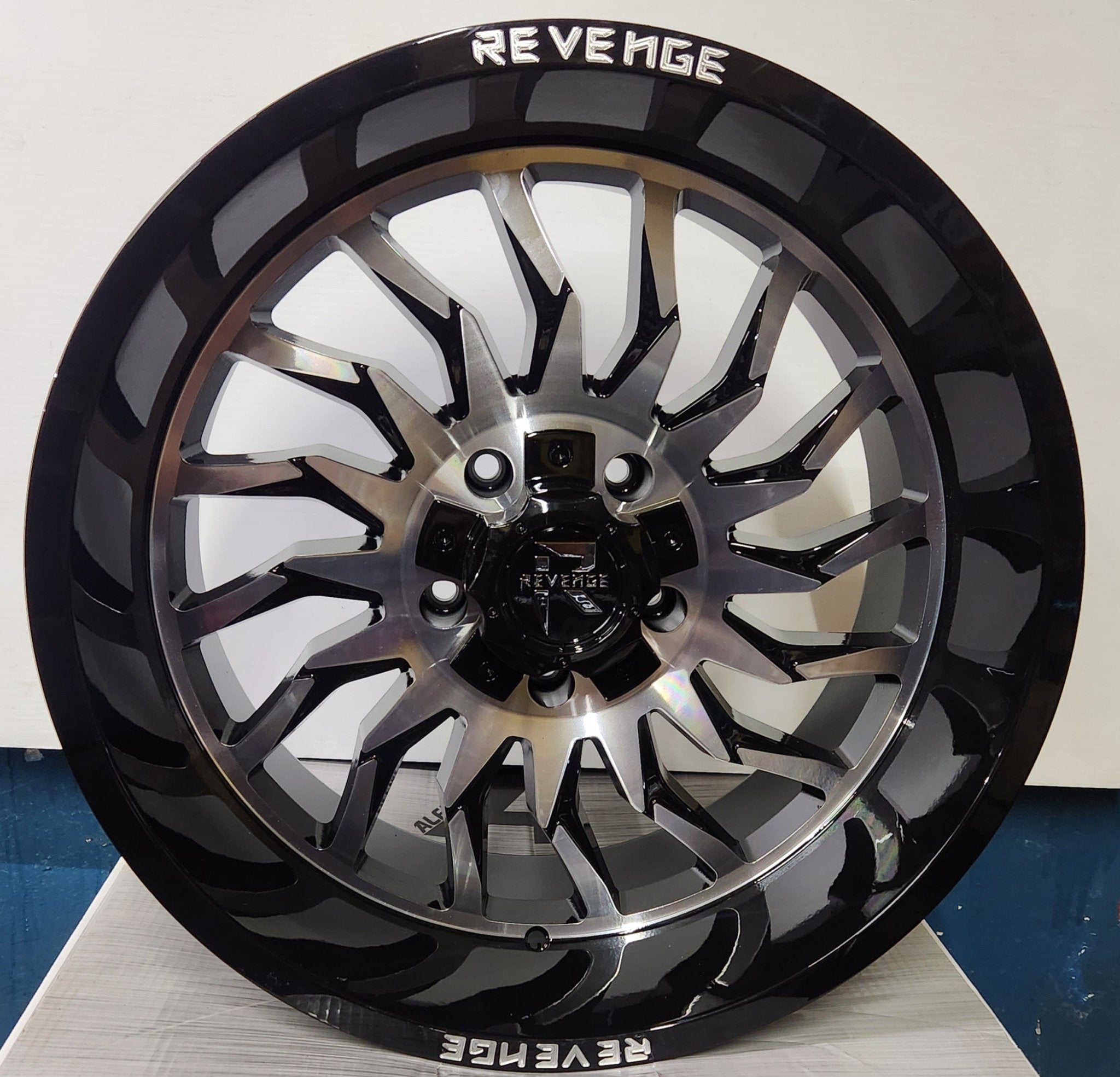 REVENGE RV - 204 20X10 5X127 5X139.7 BLACK MACHINED - Gun Hill Tire House (WTW - WHOLESALE TIRES & WHEELS)