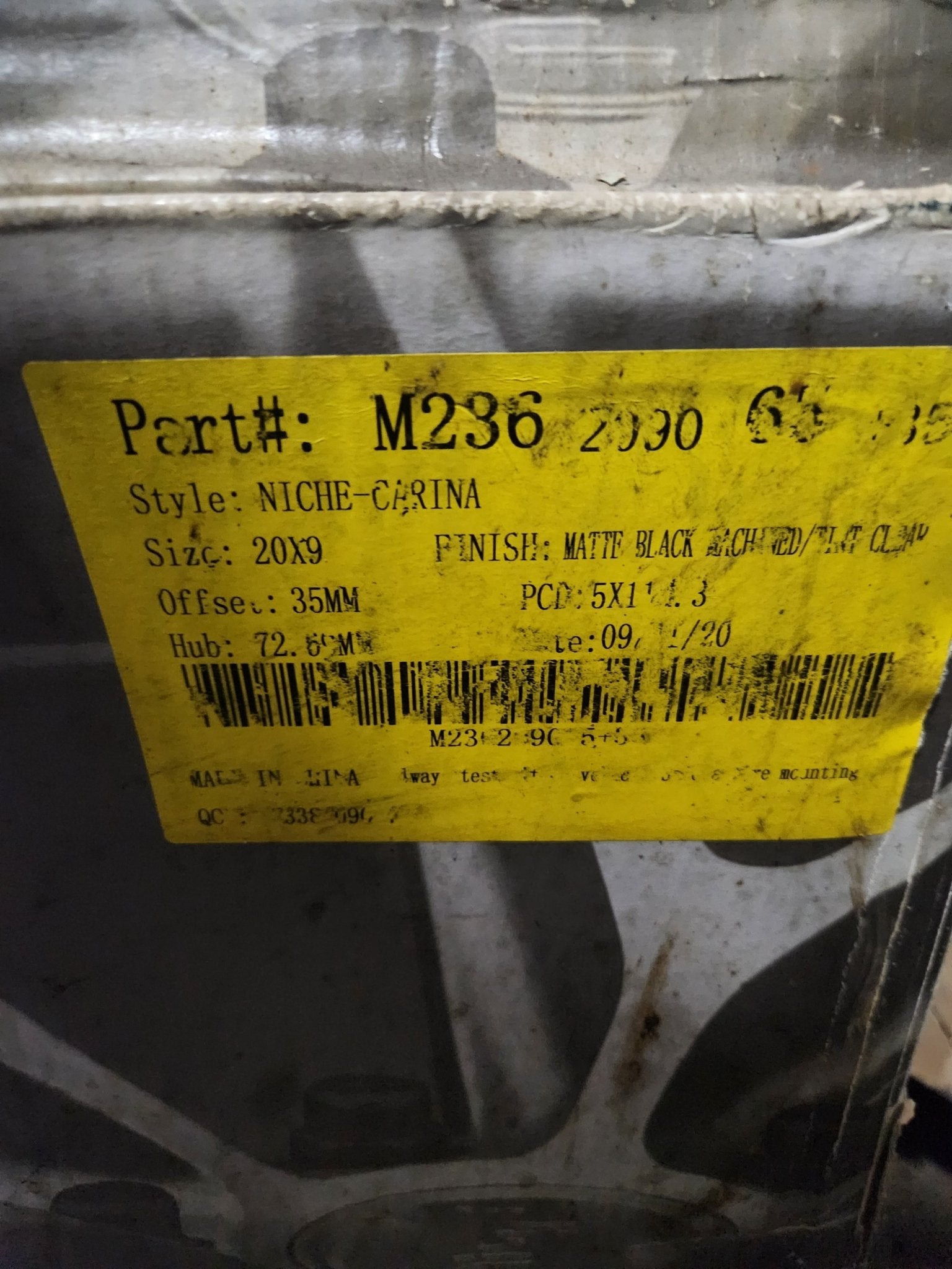 NICHE M236 20X9 5X127 MATTE BLACK DOUBLE DARK - Gun Hill Tire House (WTW - WHOLESALE TIRES & WHEELS)