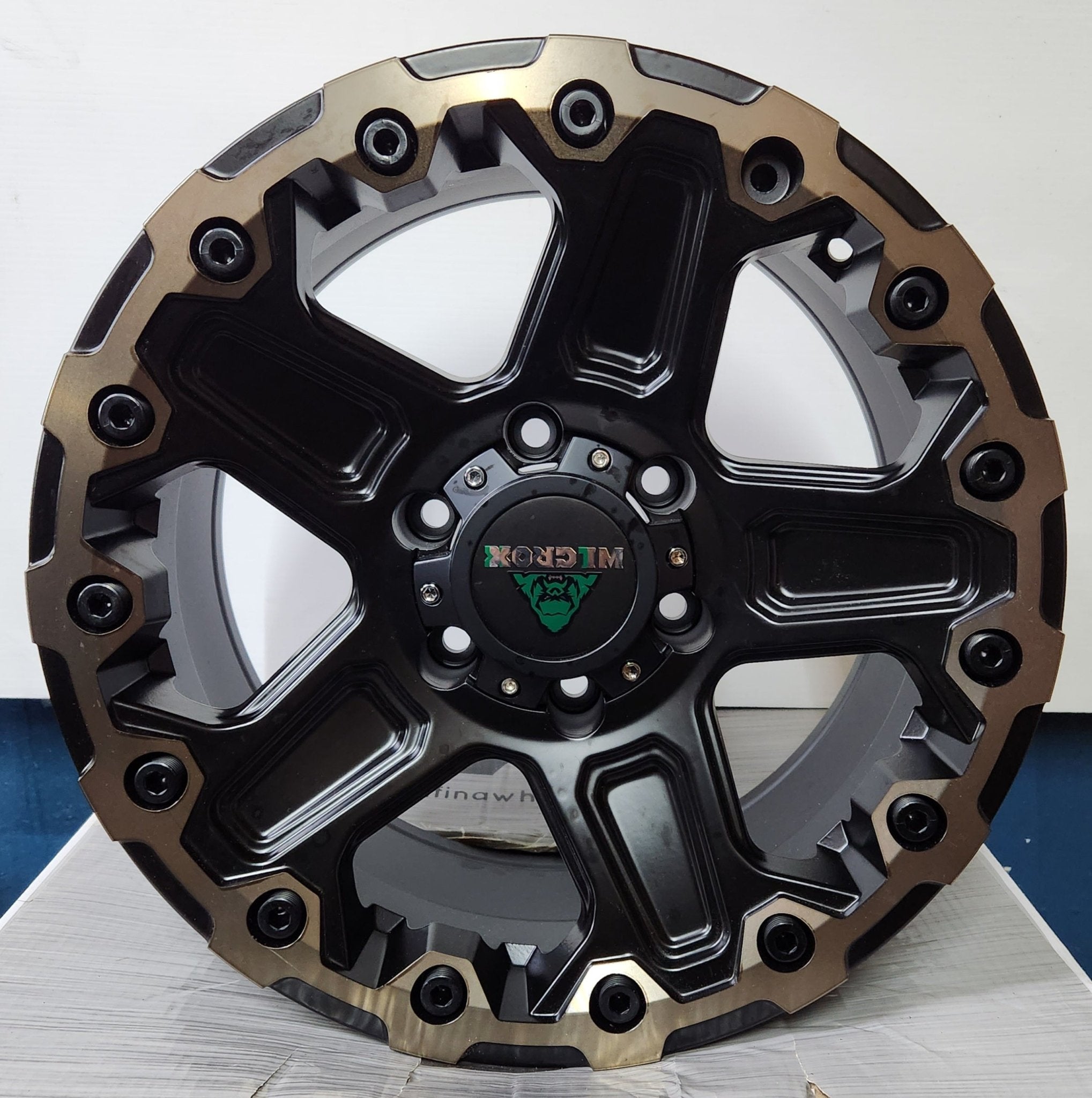 WILDCROX 175560 17X8 6X5.5 MATT BLACK BRONZE COATING - Gun Hill Tire House (WTW - WHOLESALE TIRES & WHEELS)