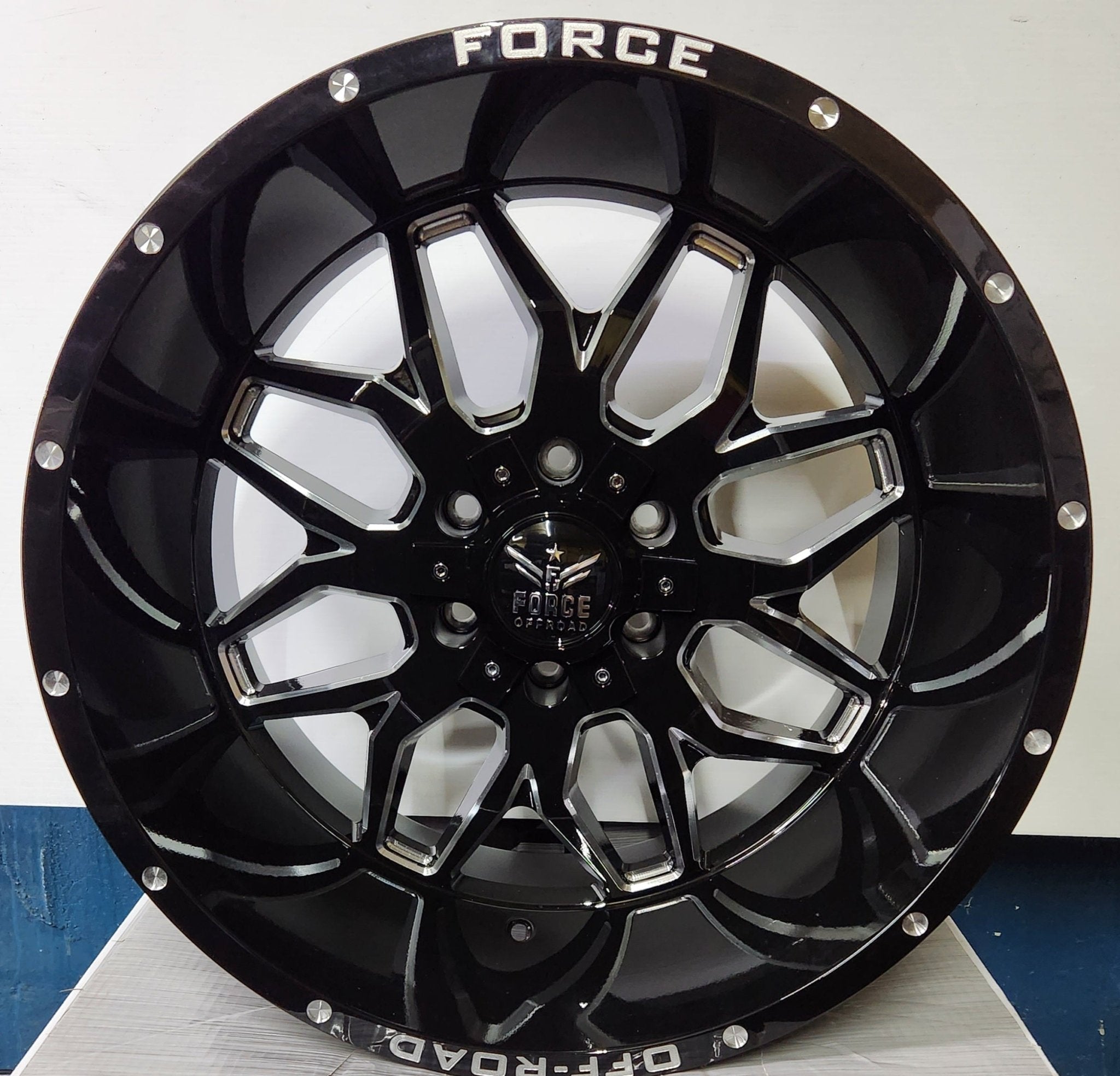 FORCE F30 20X12 6X135 6X139.7 BLACK MILLED - Gun Hill Tire House (WTW - WHOLESALE TIRES & WHEELS)