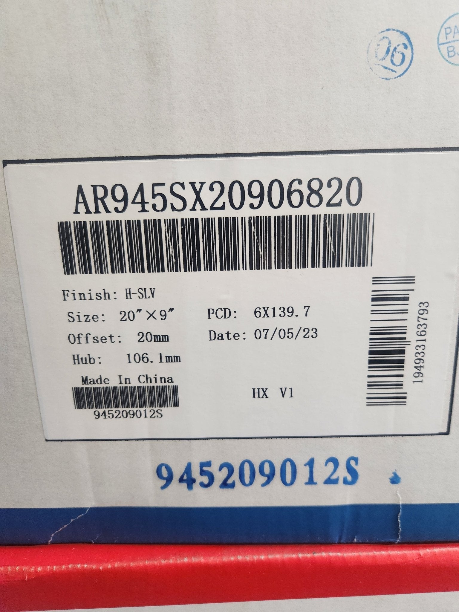 AR945 20X9 6X139.7 SILVER - Gun Hill Tire House (WTW - WHOLESALE TIRES & WHEELS)