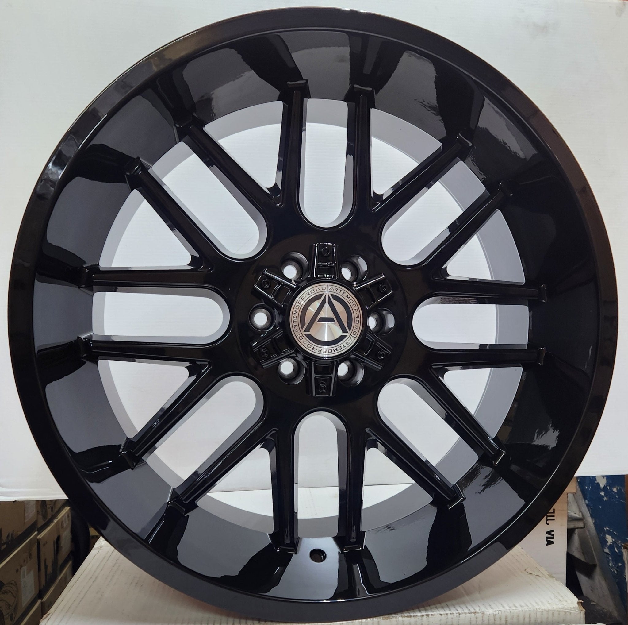 ARTEM A202/BRUTUS 22x10 6x135 / 6x139.7 GLOSS BLACK - Gun Hill Tire House (WTW - WHOLESALE TIRES & WHEELS)