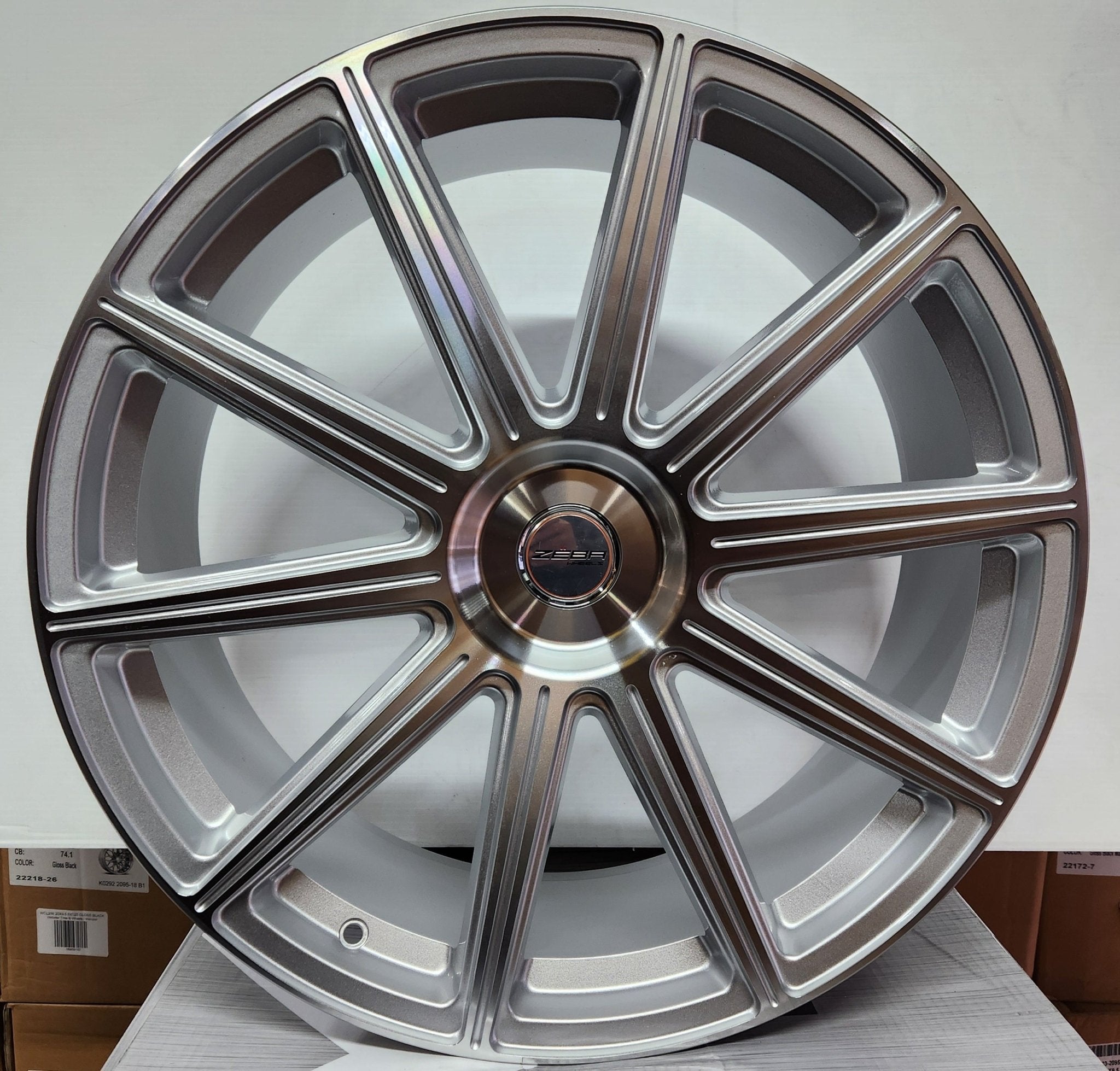 GWG G42 22x9 BLANK METALIC SILVER W MACHINE FACE - Gun Hill Tire House (WTW - WHOLESALE TIRES & WHEELS)