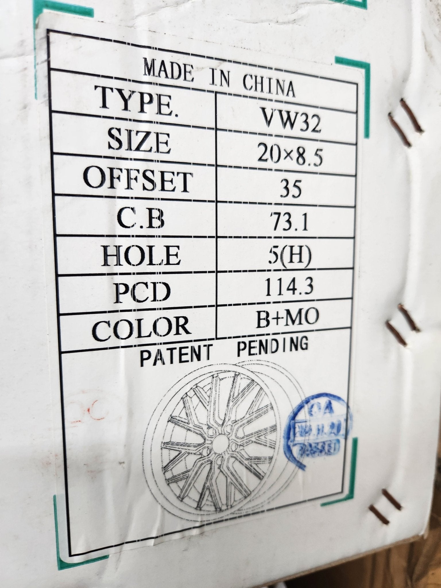 VELOCITY WHEELS VW32 20X8.5 5X4.5 B+MO - Gun Hill Tire House (WTW - WHOLESALE TIRES & WHEELS)