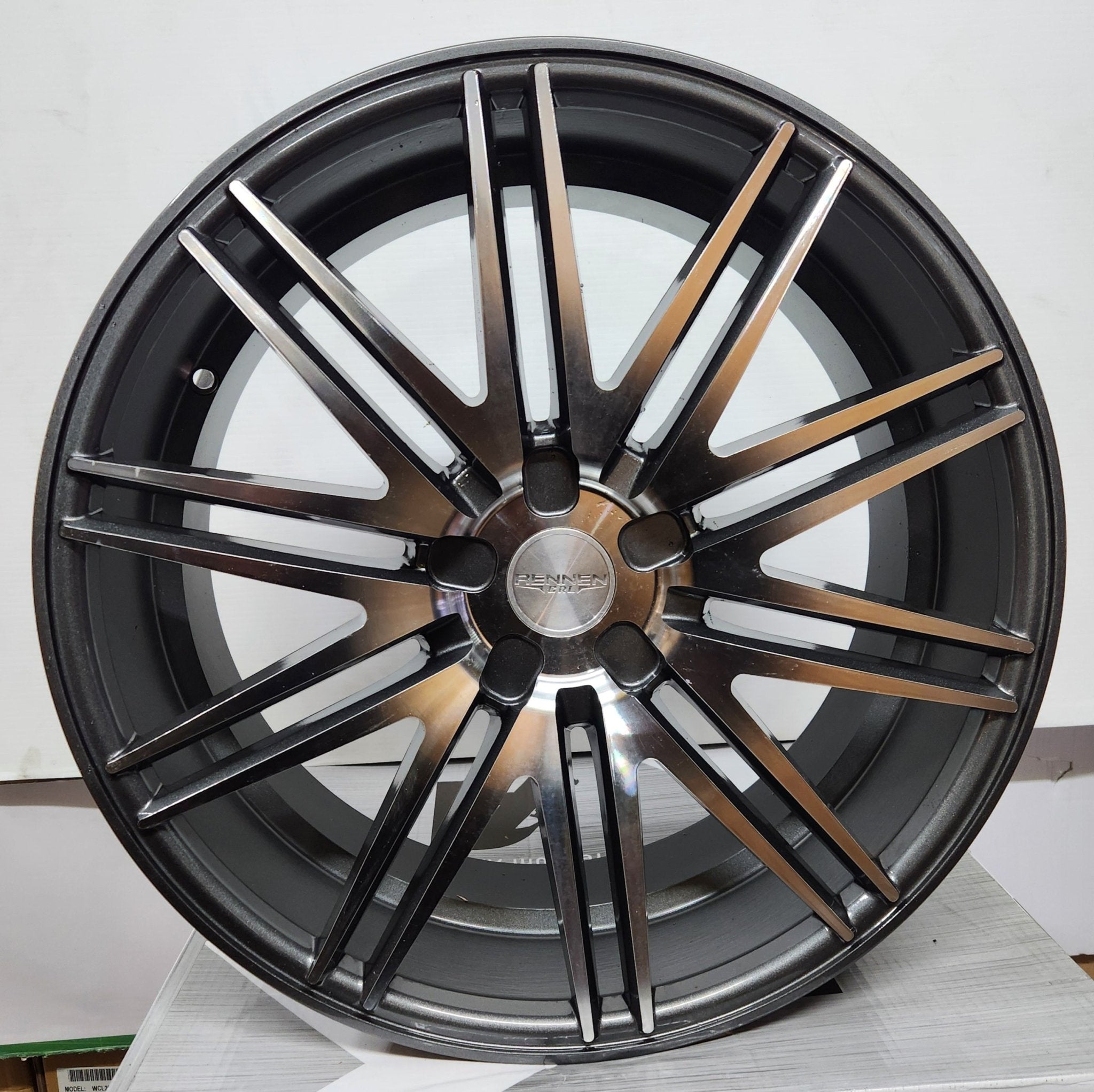 RENNEN 20X8.5 BLANK GUN METAL MACHINED - Gun Hill Tire House (WTW - WHOLESALE TIRES & WHEELS)