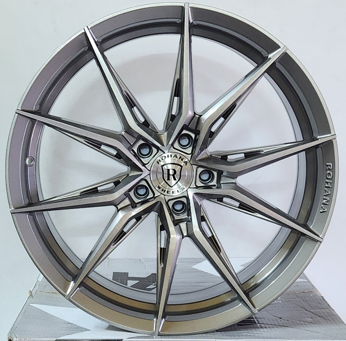ROHANA RFX13 20x10 5x120 BRUSHED TITANIUM - Gun Hill Tire House (WTW - WHOLESALE TIRES & WHEELS)