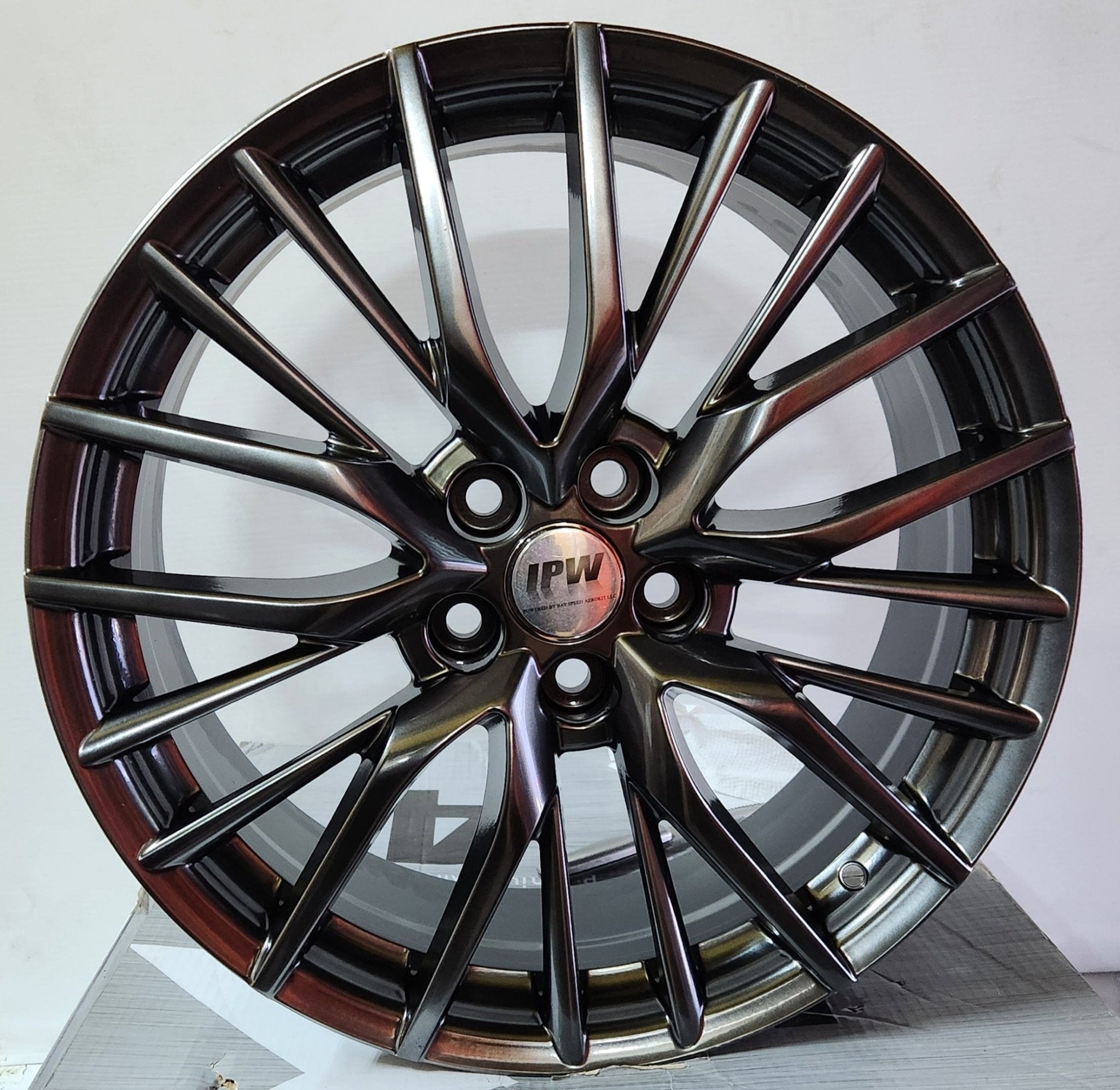 FLOW FORM FBX047 - 9 19x8.0 5x114.3 HYPER BLACK - Gun Hill Tire House (WTW - WHOLESALE TIRES & WHEELS)