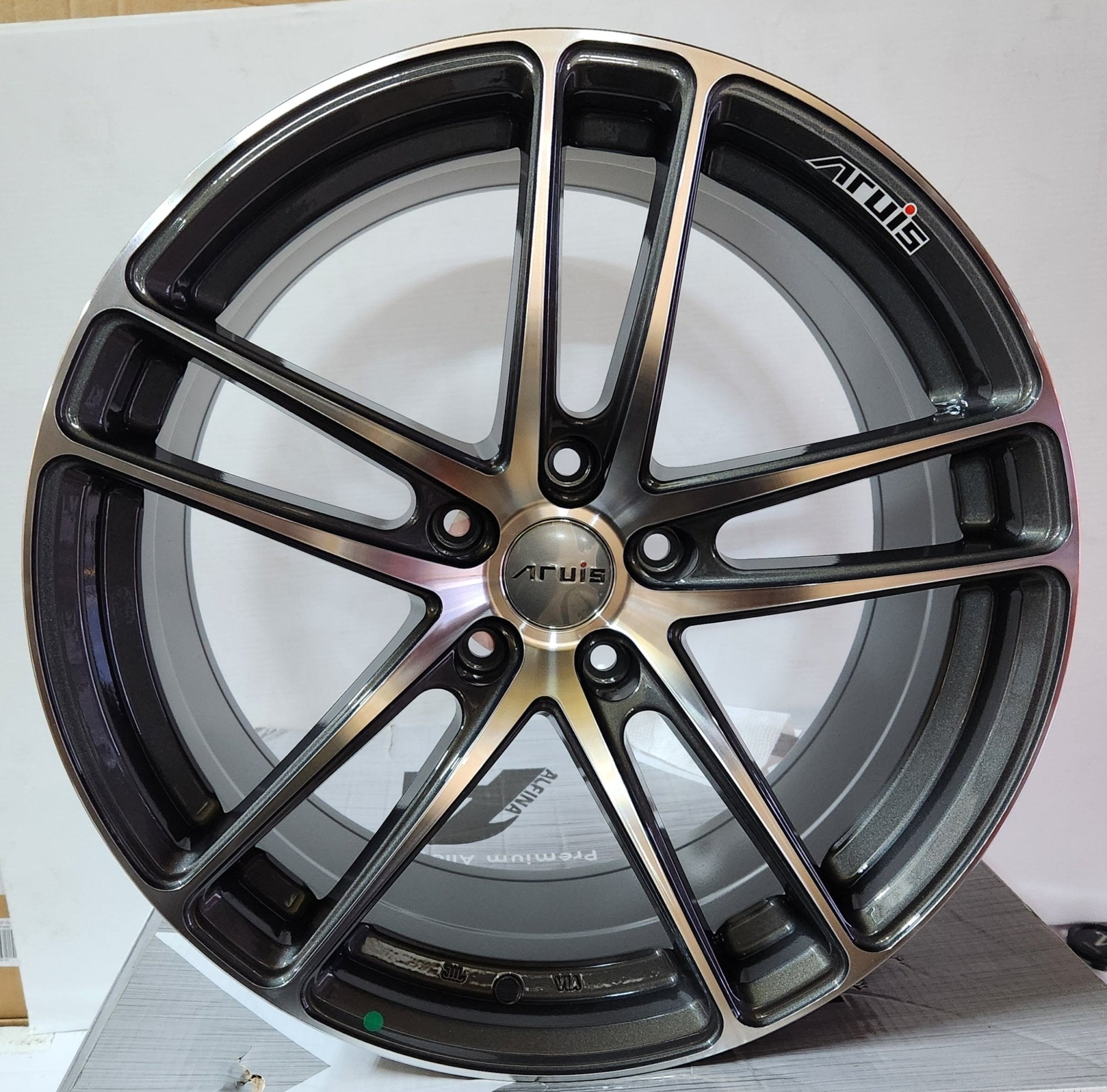 PEGASUS AS77 19X8.5 5x120 GUNMETAL MACHINED FACE - Gun Hill Tire House (WTW - WHOLESALE TIRES & WHEELS)