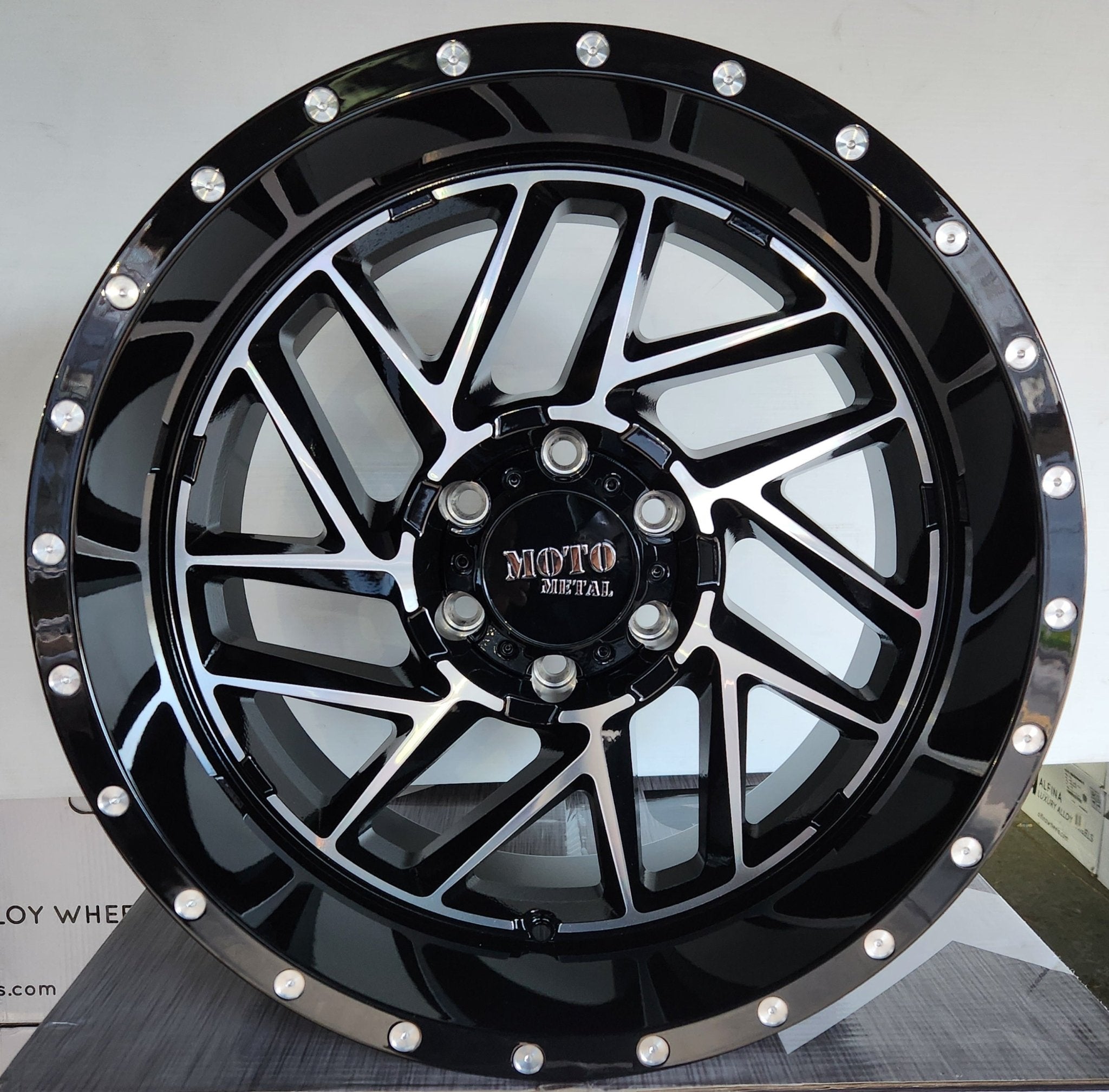 MOTO M098 20x10 6x139.7 GLOSS BLACK MACHINED FACE - Gun Hill Tire House (WTW - WHOLESALE TIRES & WHEELS)