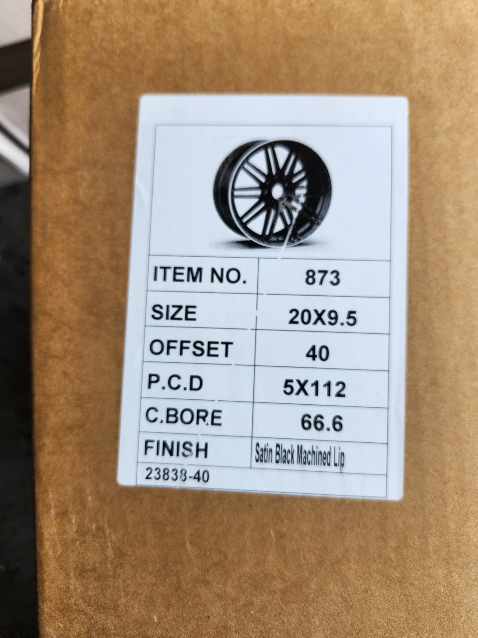 OE - 0297 20X9.5 5X112 MATTE BLACK BLACK MACHINE LIP - Gun Hill Tire House (WTW - WHOLESALE TIRES & WHEELS)