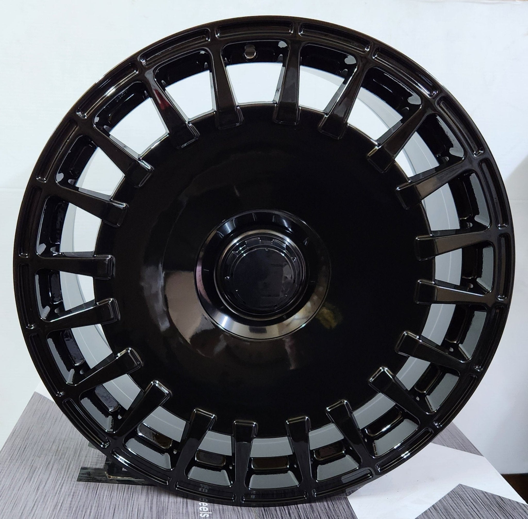 OE - 0343 20x8.5 5x112 GLOSS BLACK (STAGGERED) - Gun Hill Tire House (WTW - WHOLESALE TIRES & WHEELS)