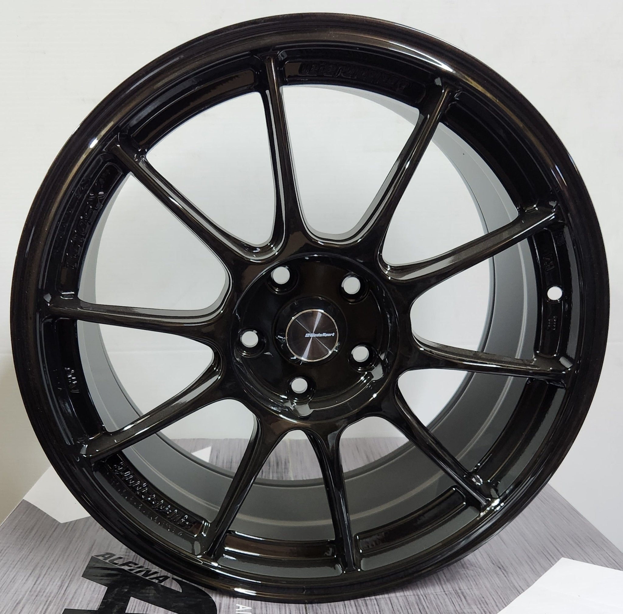 OE - ZS2 WEDSPORT TC105N REP 18x8.5 5x114.3 GLOSS BLACK - Gun Hill Tire House (WTW - WHOLESALE TIRES & WHEELS)