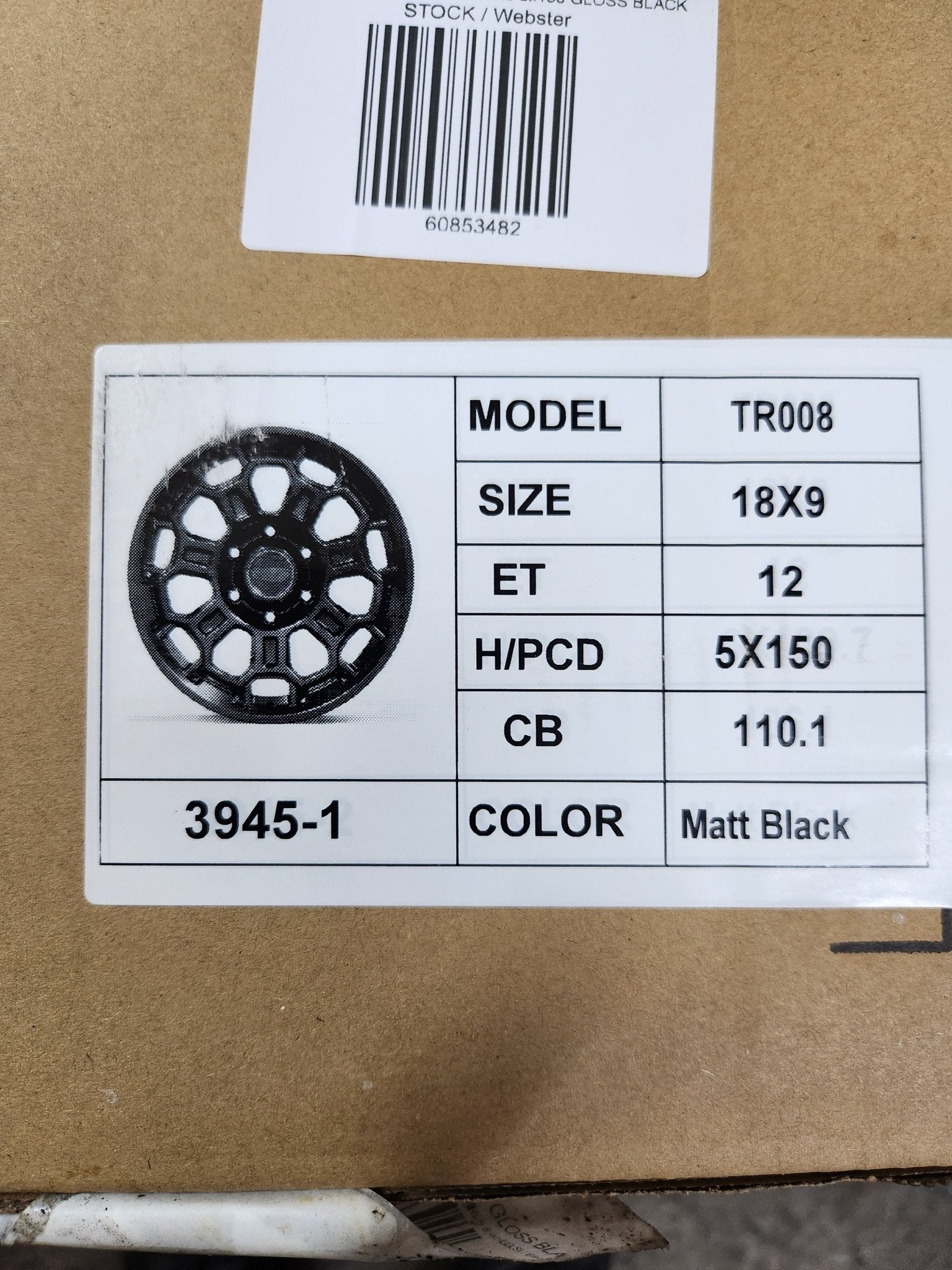 2022 TRD OFF - ROAD 18x9.0 5x150 MATT BLACK - Gun Hill Tire House (WTW - WHOLESALE TIRES & WHEELS)