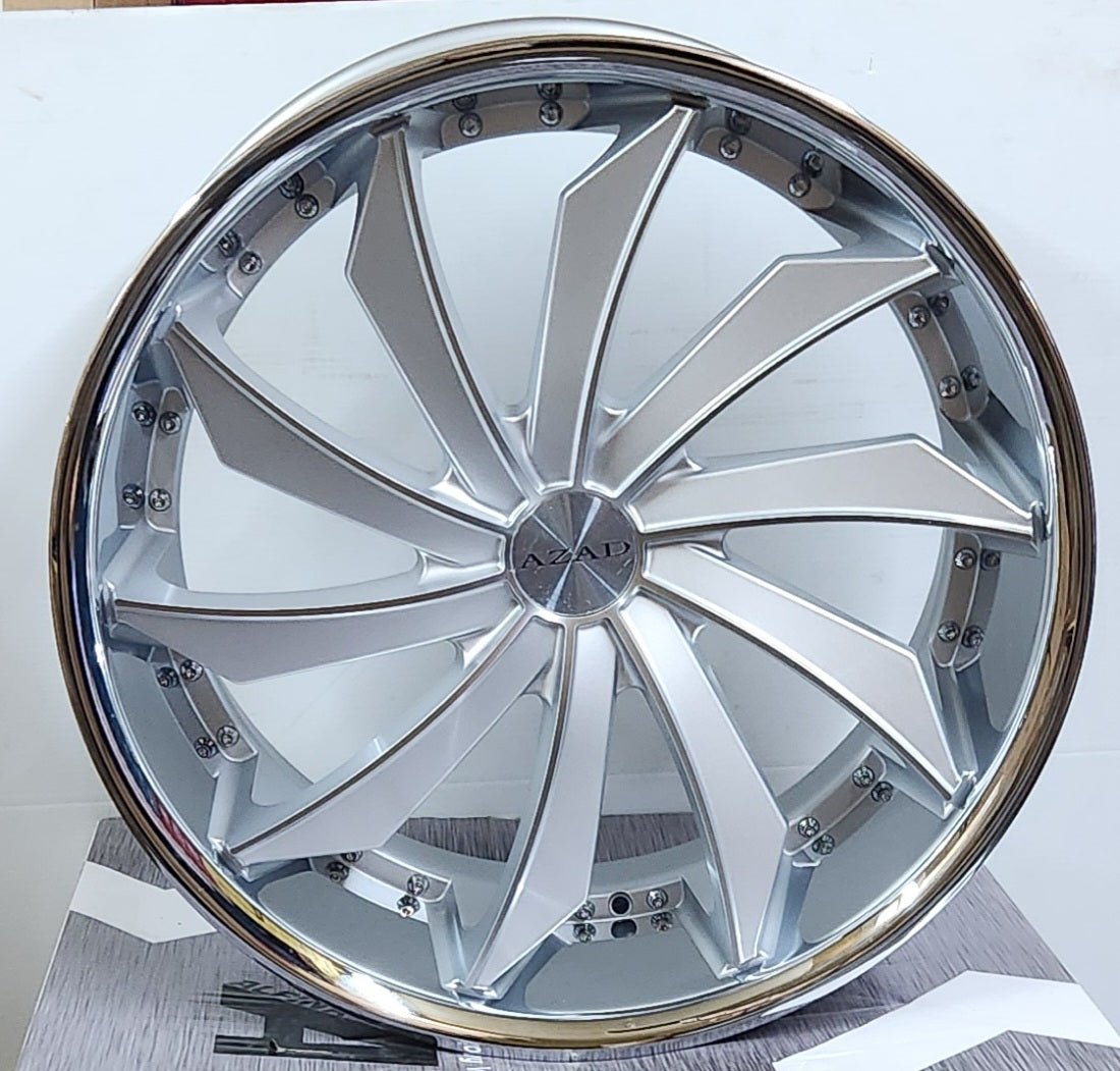 OE AZAD AZ911 22x10.5 BLANK RIGHT-HAND BRUSHED SILVER STAINLESS STEEL LIP