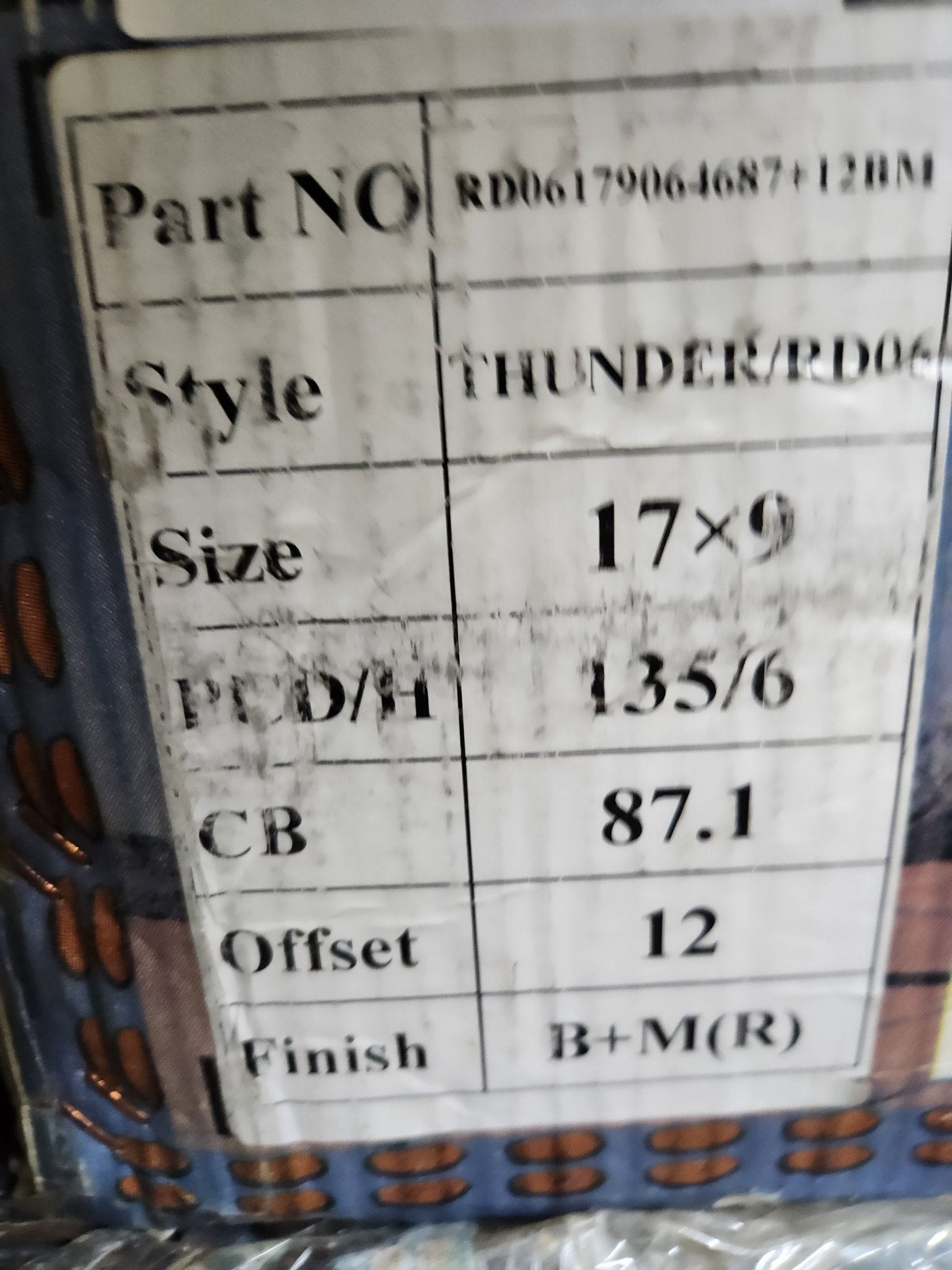 RDR RD06 17x9 6x135 BLACK MACHINED - Gun Hill Tire House (WTW - WHOLESALE TIRES & WHEELS)