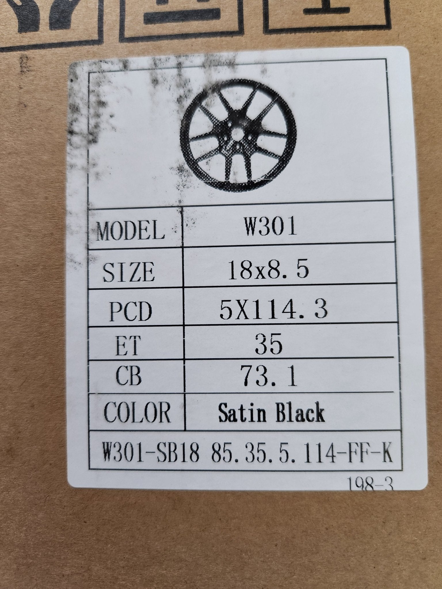W301 XY31 FLOW FORGED 18x8.5 5x114.3 MATTE BLACK - Gun Hill Tire House (WTW - WHOLESALE TIRES & WHEELS)