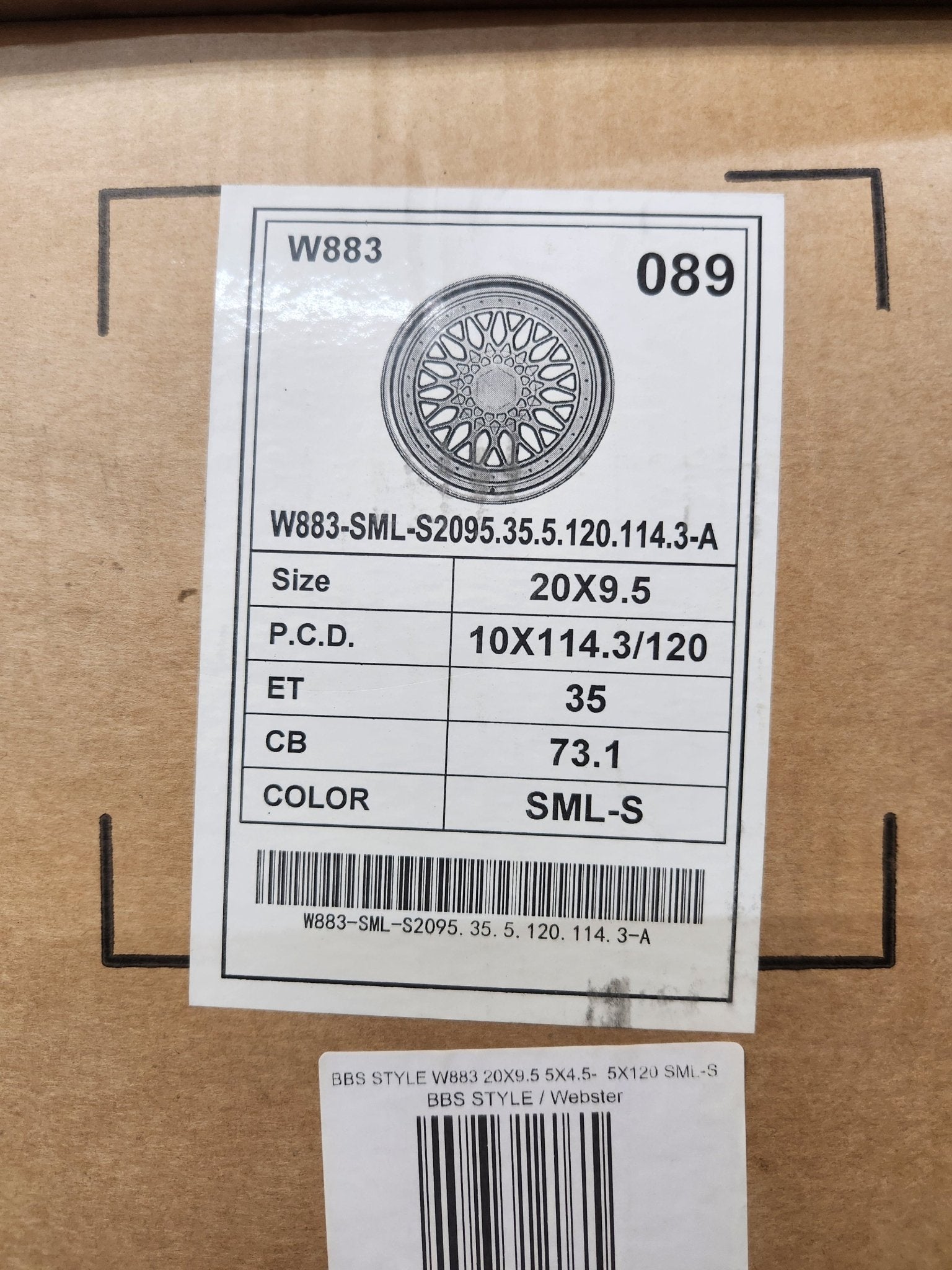 W883 WHEELS 20X9.5 5X120 - 5X4.5 SILVER - Gun Hill Tire House (WTW - WHOLESALE TIRES & WHEELS)