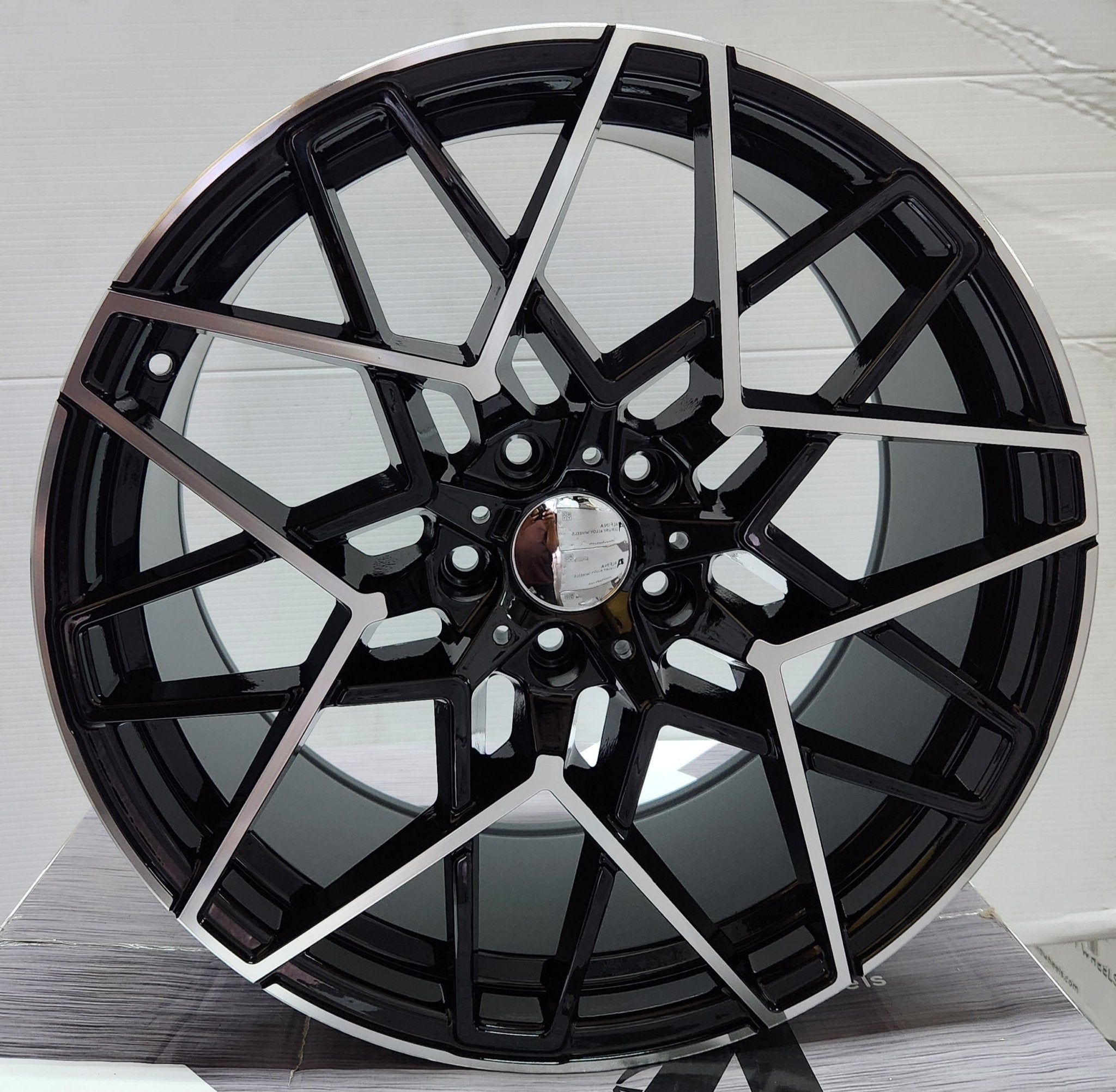 775 NWHEELS 20x8.5 5x120 GLOSS BLACK MACHINE FACE - Gun Hill Tire House (WTW - WHOLESALE TIRES & WHEELS)
