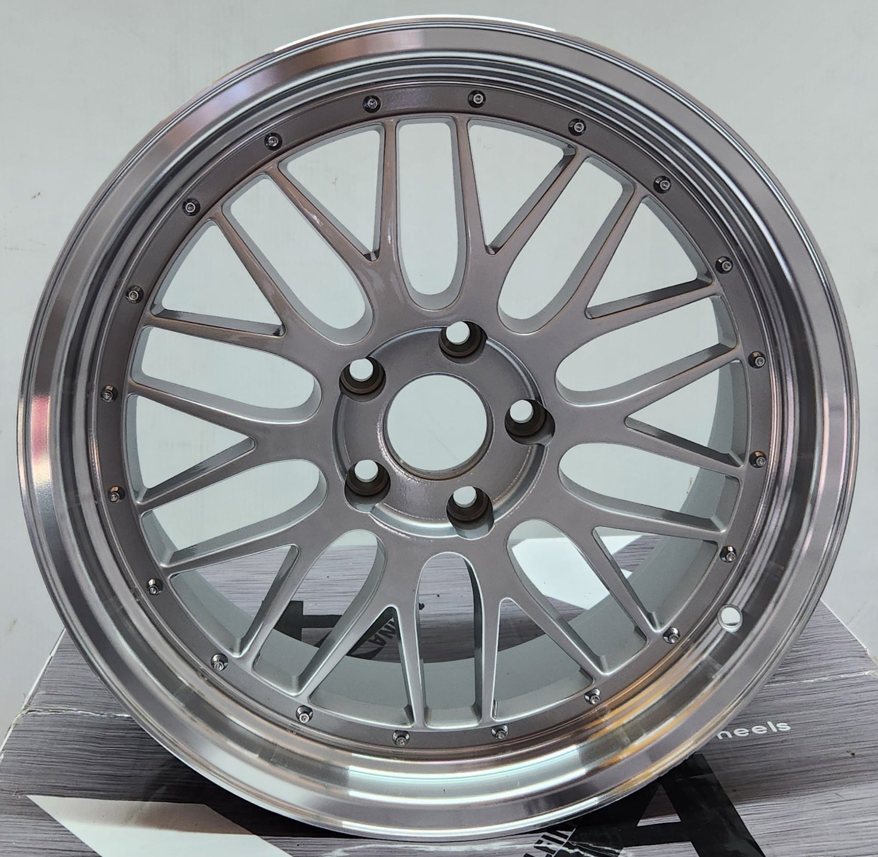 OE - 306 BBS - LM REP 18x8.0 5x112 / 5x114.3 SILVER POLISGED LIP - Gun Hill Tire House (WTW - WHOLESALE TIRES & WHEELS)