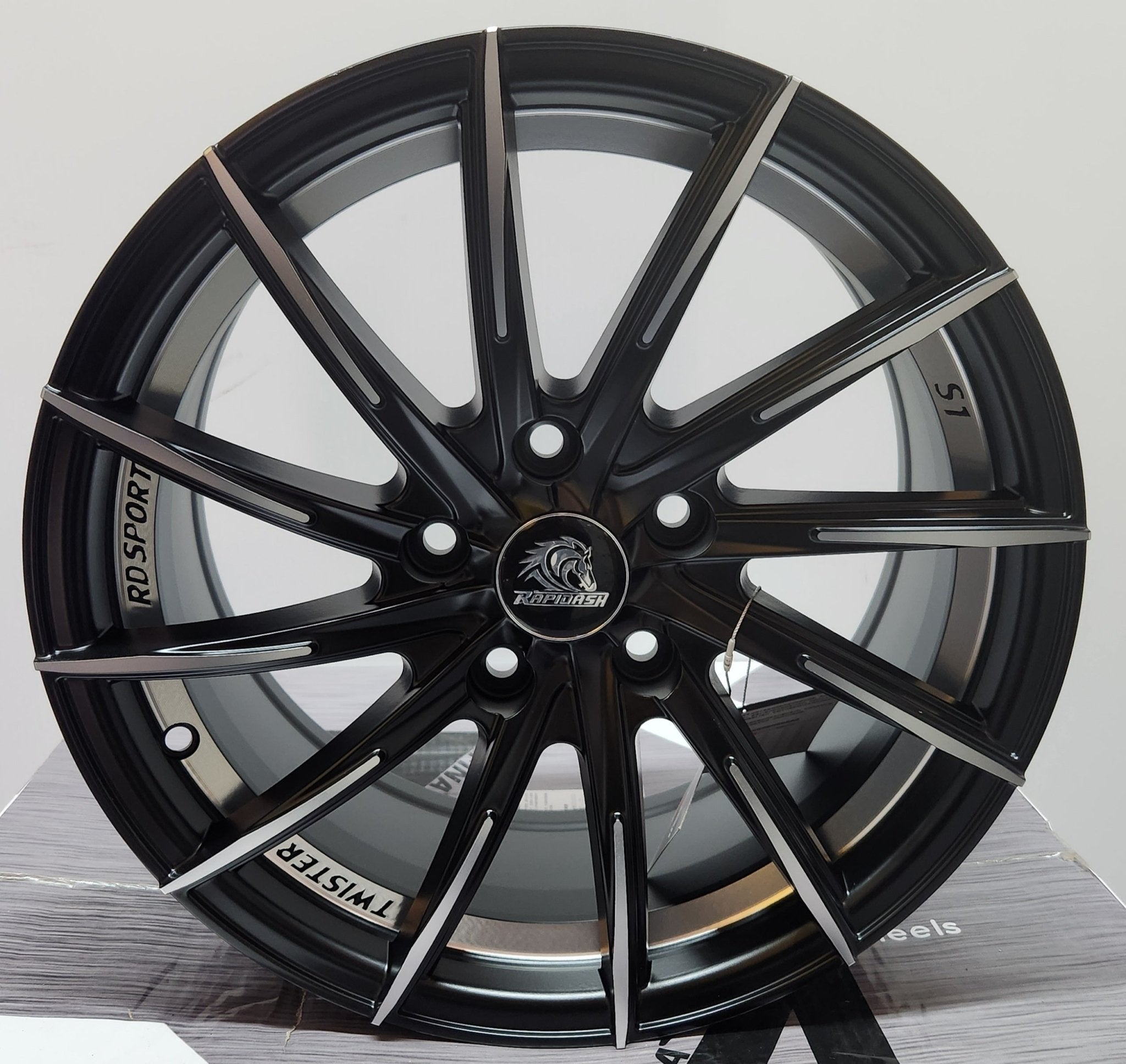 RAPIDASH RD - S1 16x7.0 5x114.3 MATTE BLACK MACHINE FACE WITH MACHINE UNDER CUT - Gun Hill Tire House (WTW - WHOLESALE TIRES & WHEELS)