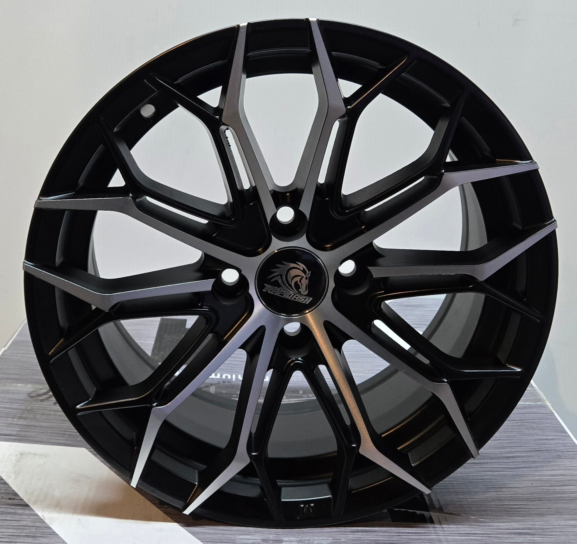 RAPIDASH RD - M1 15x6.5 4x100 MATTE BLACK MACHINE FACE - Gun Hill Tire House (WTW - WHOLESALE TIRES & WHEELS)