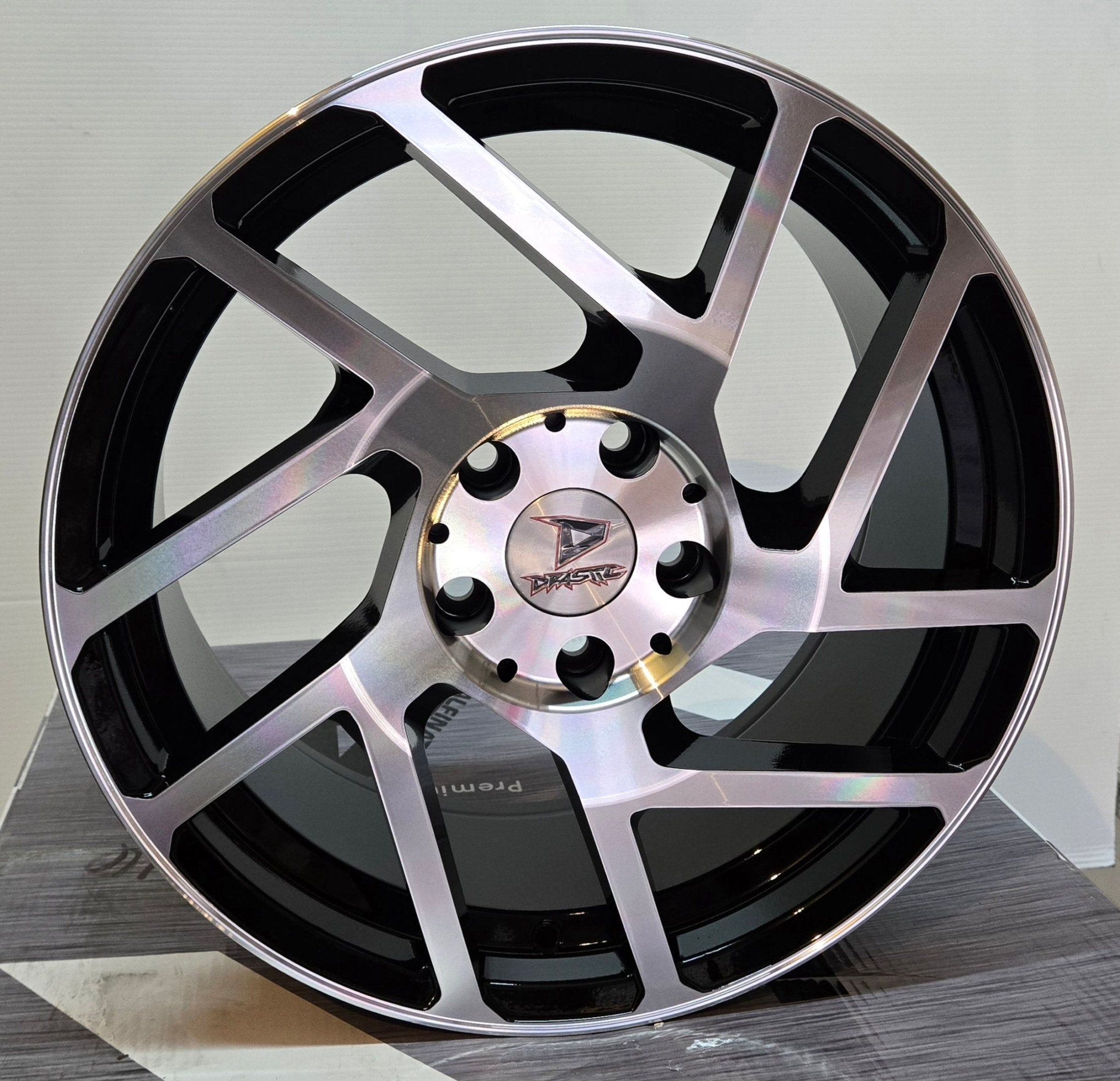 DRASTIC DS2 - M 17x7.5 5x114.3 BLACK MACHINE - Gun Hill Tire House (WTW - WHOLESALE TIRES & WHEELS)