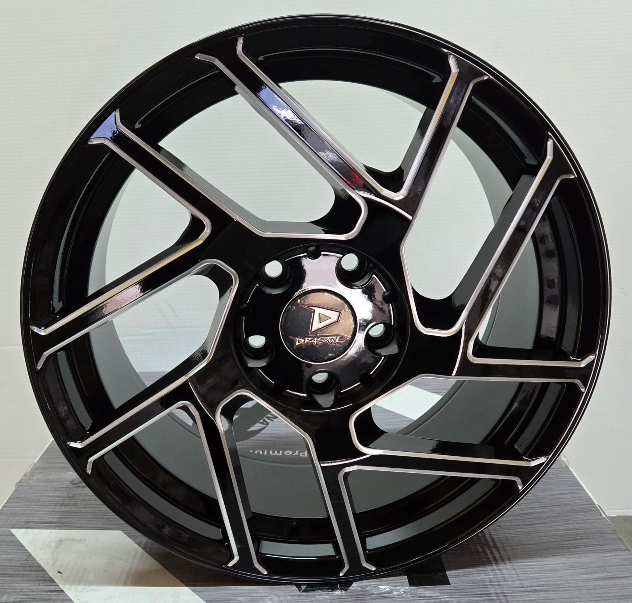 DRASTIC DS2 - M 17x7.5 5x114.3 BLACK MILLING WINDOW - Gun Hill Tire House (WTW - WHOLESALE TIRES & WHEELS)