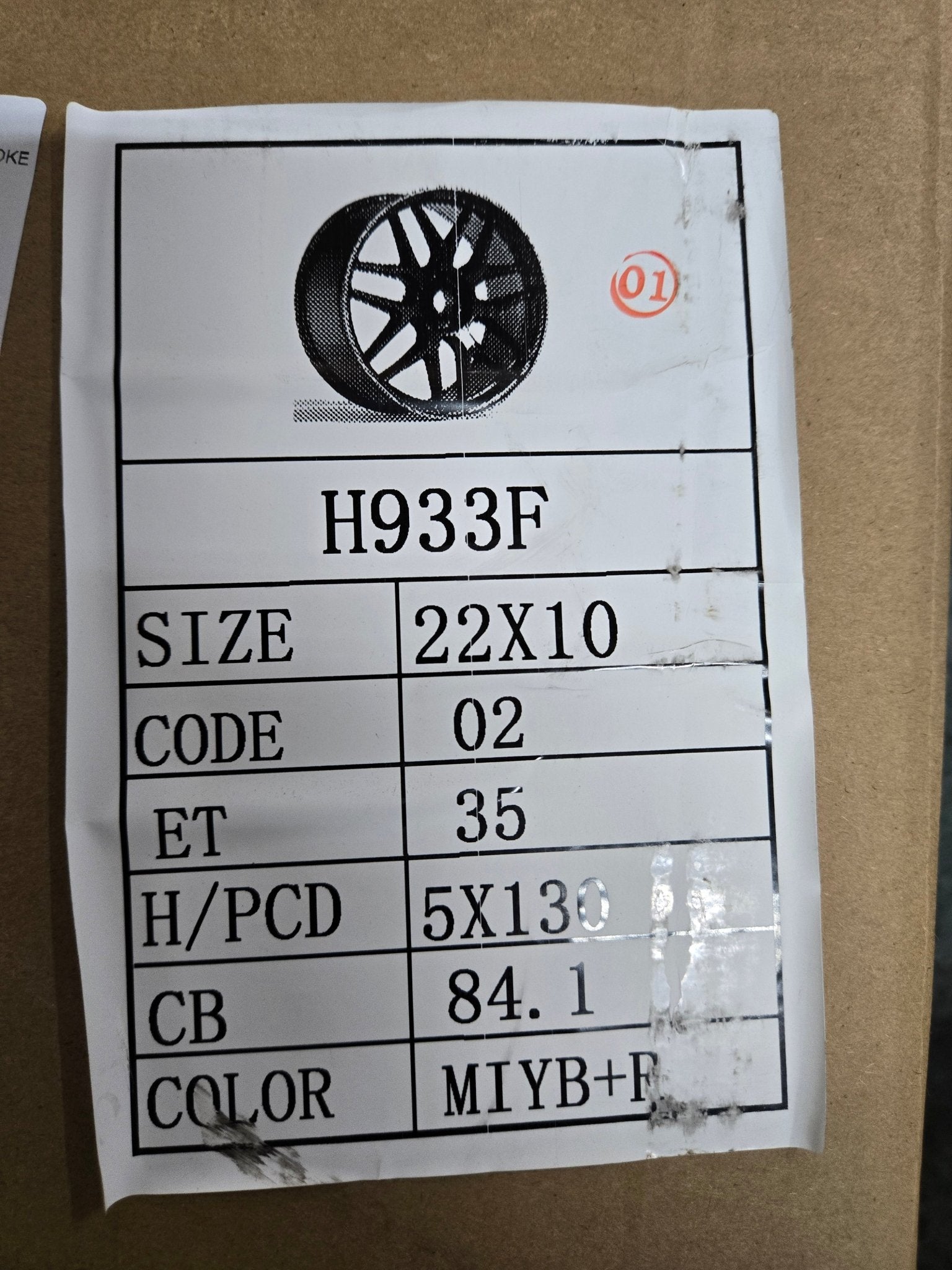 F933F 22x10 5x130 GLOSS BLACK MACHINE SPOKE - Gun Hill Tire House (WTW - WHOLESALE TIRES & WHEELS)