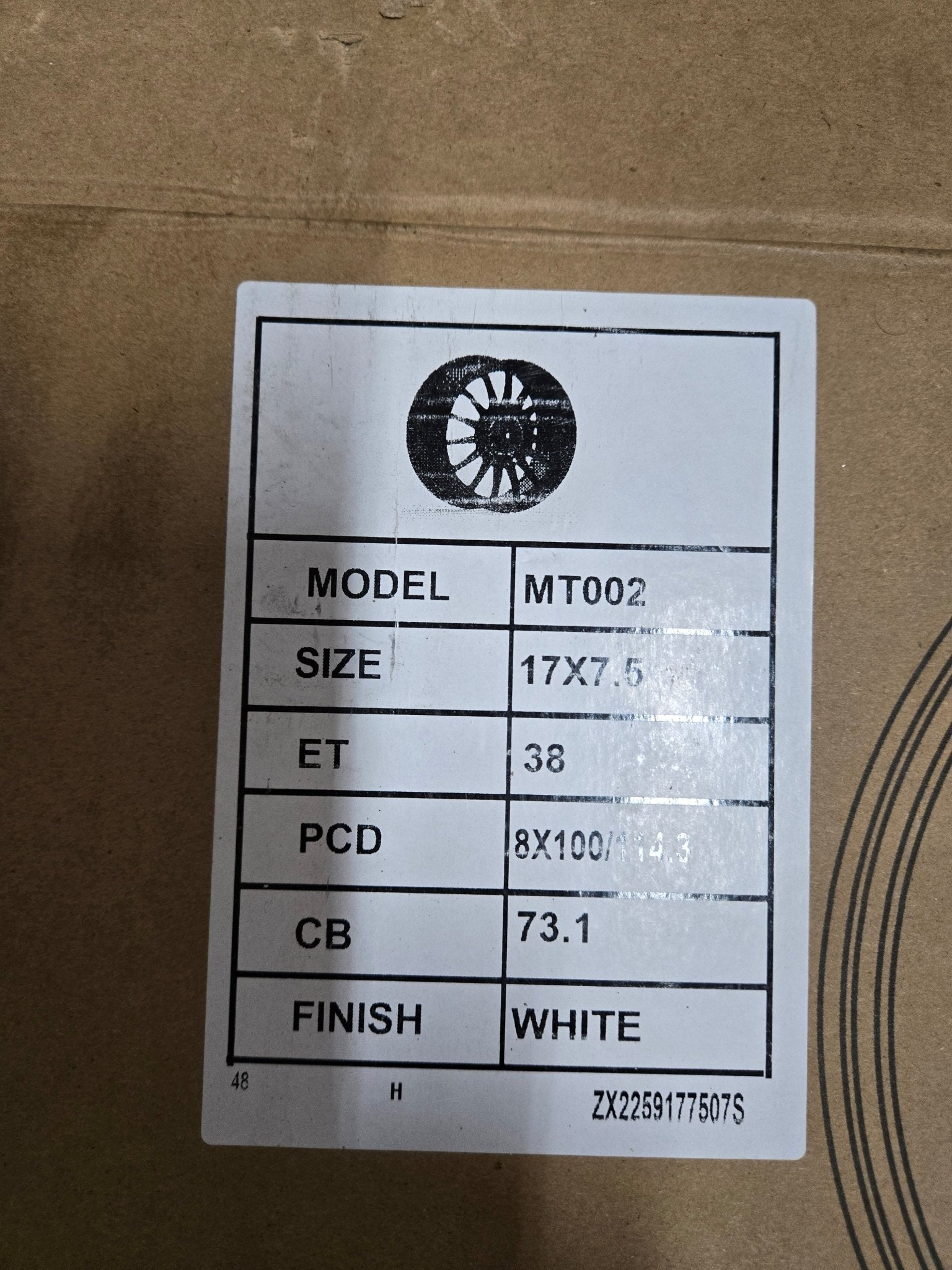 YX1118 SUPERTORISMO - EVO REP 17x7.5 4x100 / 4x114.3 GLOSS WHITE - Gun Hill Tire House (WTW - WHOLESALE TIRES & WHEELS)