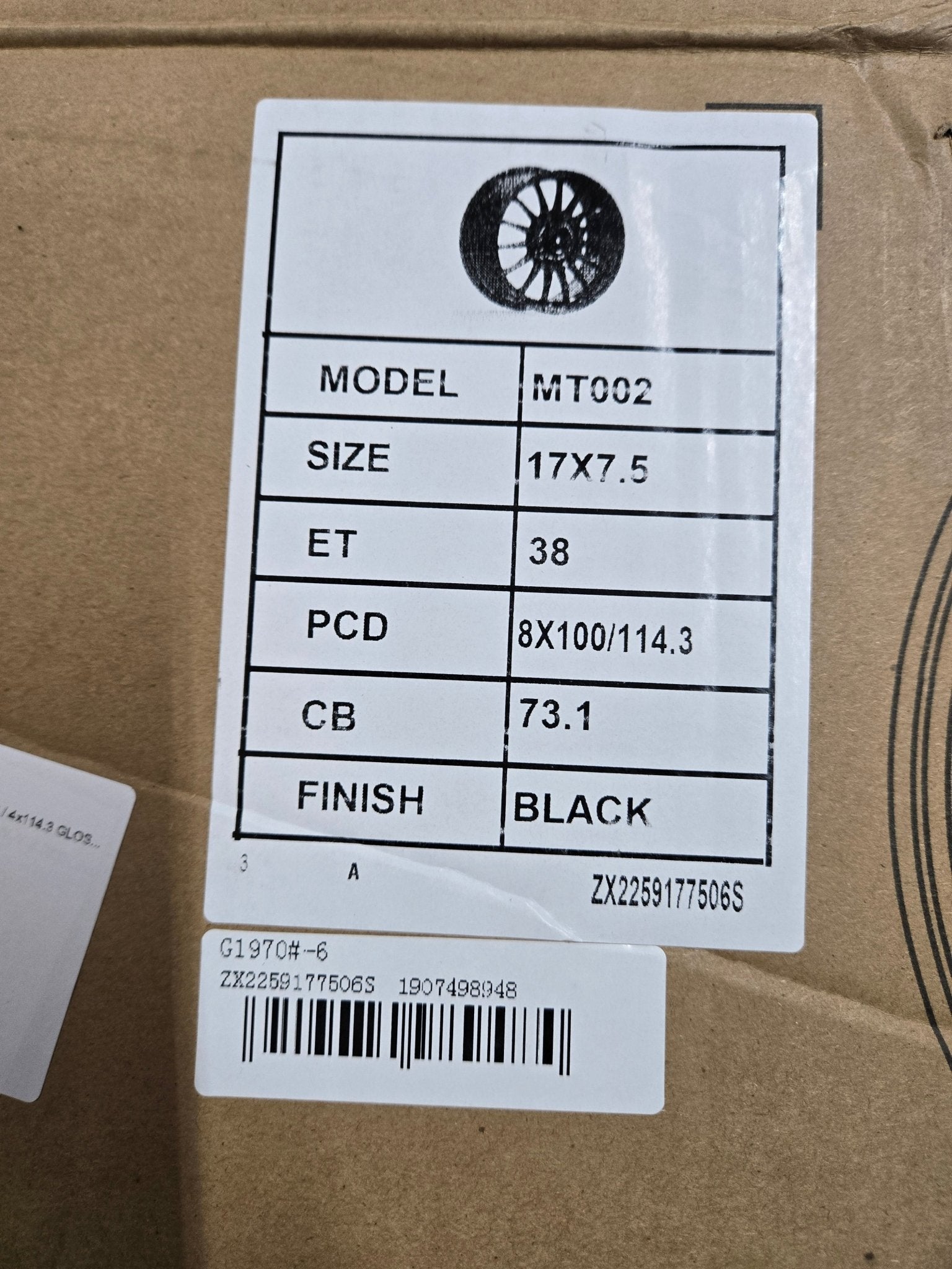 YX1118 SUPERTORISMO - EVO REP 17x7.5 4x100 / 4x114.3 GLOSS BLACK - Gun Hill Tire House (WTW - WHOLESALE TIRES & WHEELS)