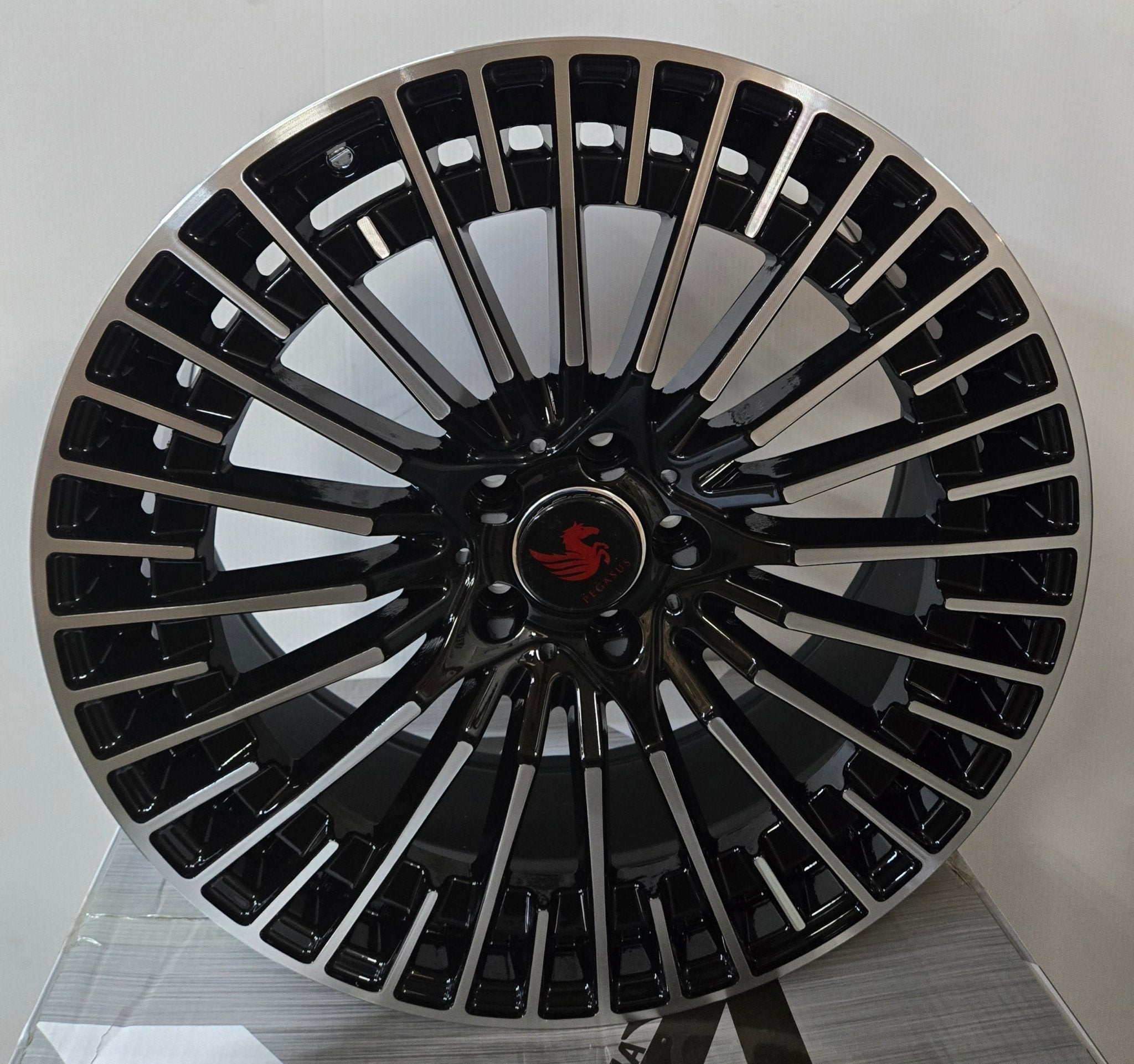 OE - FF542 20X8.5 5X112 PIANO BLACK MACHINED FACE - Gun Hill Tire House (WTW - WHOLESALE TIRES & WHEELS)