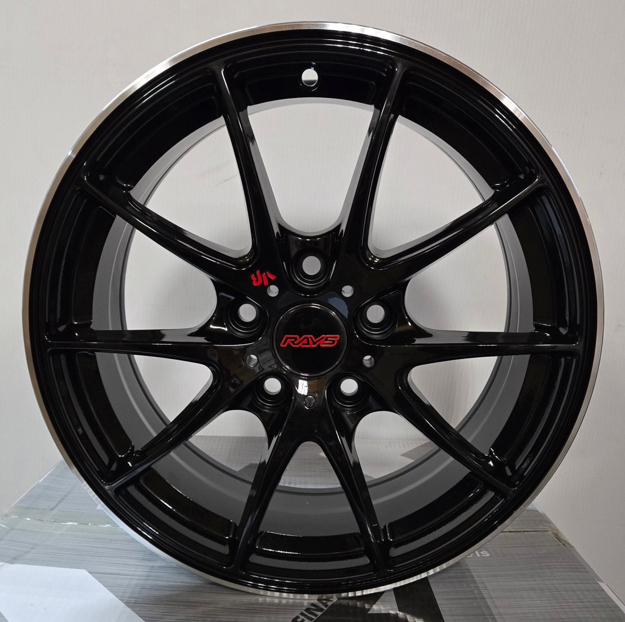 OE - RW009 - 6 VOLK RACING 16X7.0 16X7 5x114.3 PIANO BLACK MACHINED - Gun Hill Tire House (WTW - WHOLESALE TIRES & WHEELS)