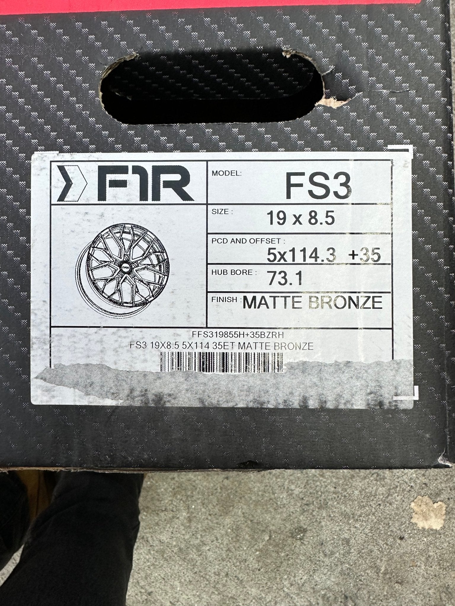 F1R FS3 19X8.5 5X114.3 MATTE BRONZE - Gun Hill Tire House (WTW - WHOLESALE TIRES & WHEELS)