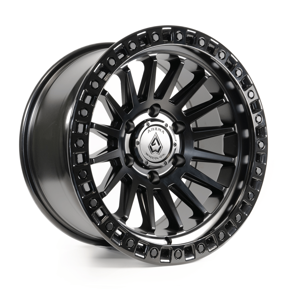 ARENA A101 MESA 20X9.0 6X135 SATIN BLACK CENTER GLOSS BLACK LIP - Gun Hill Tire House (WTW - WHOLESALE TIRES & WHEELS)
