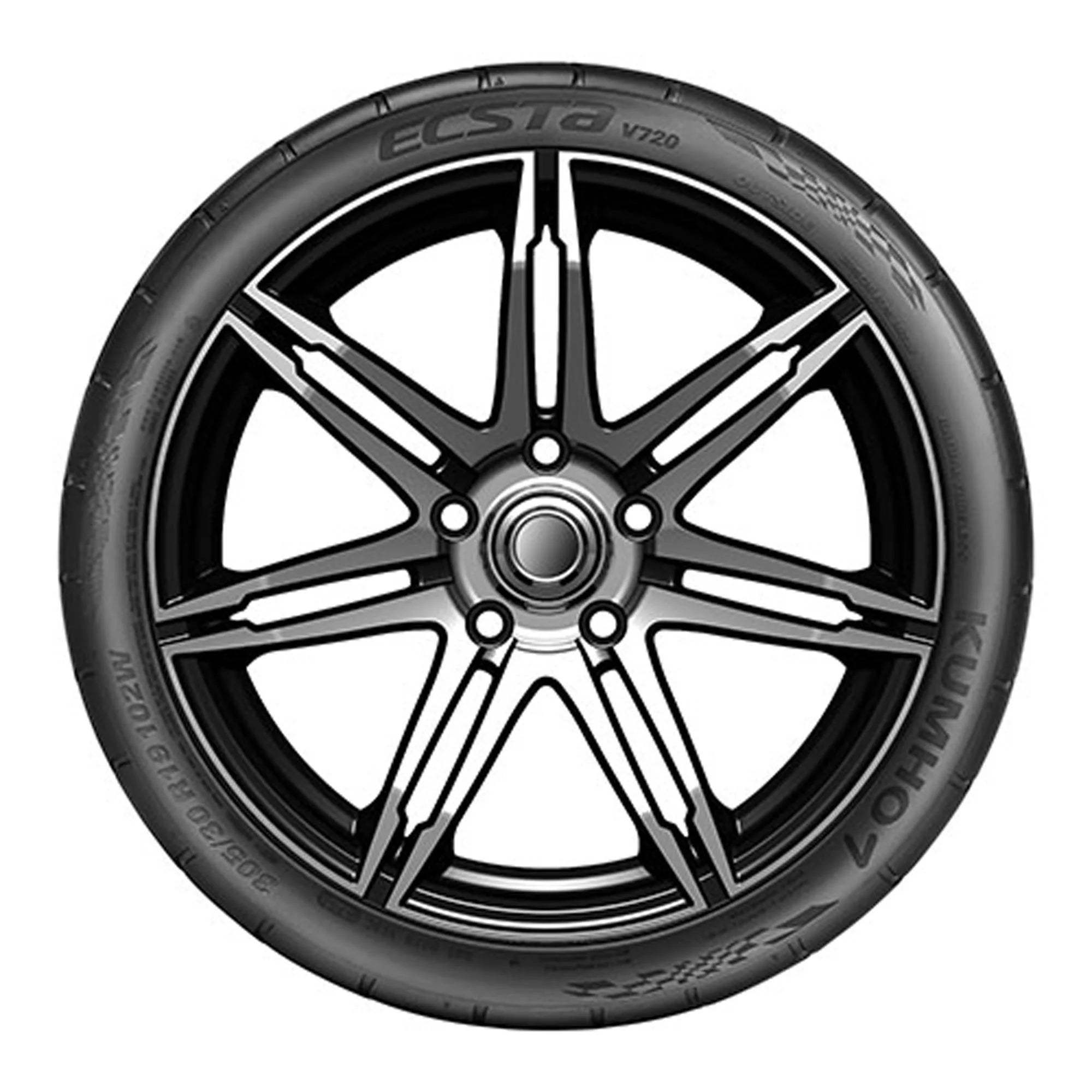 P355/30ZR19 Kumho Ecsta V720 ACR UHP 99Y Passenger Tire - Gun Hill Tire House (WTW - WHOLESALE TIRES & WHEELS)