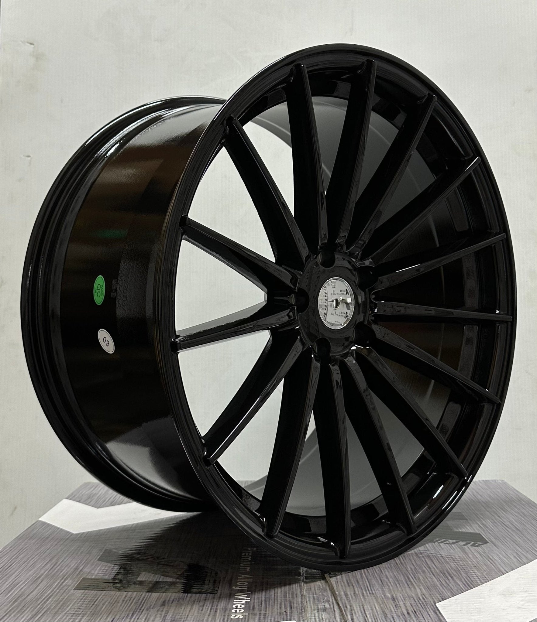 PEGASUS-0084 Si-02 20x10.0 5x112 / 5x114.3 GLOSS BLACK +38mm 73.1mm