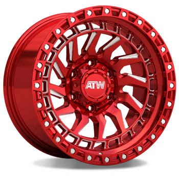 ATW CULEBRA 20X10 6X135 6X139.7 CANDY RED MILLED SPOKES - Gun Hill Tire House (WTW - WHOLESALE TIRES & WHEELS)