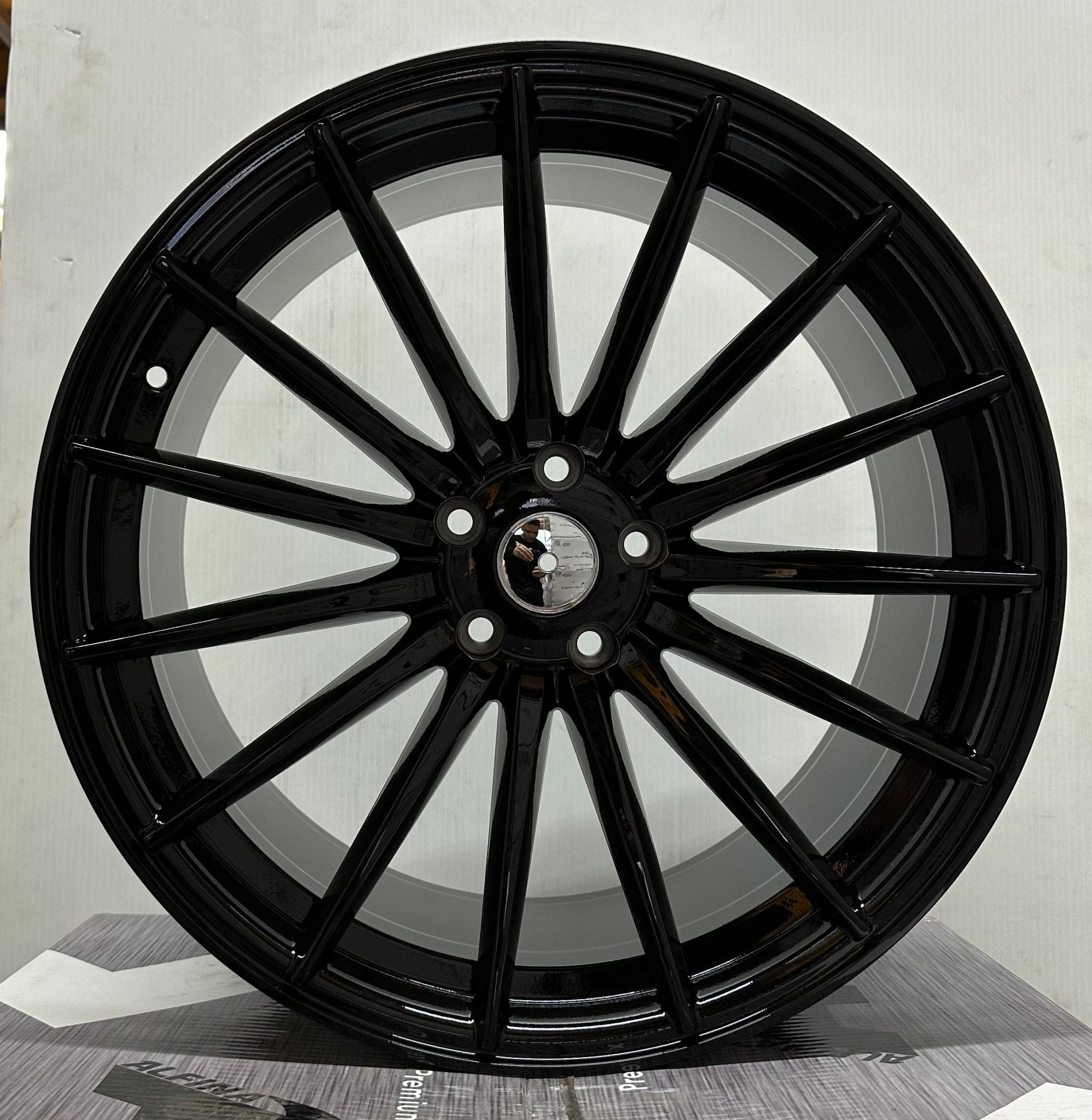 PEGASUS-0084 Si-02 20x10.0 5x112 / 5x114.3 GLOSS BLACK +38mm 73.1mm