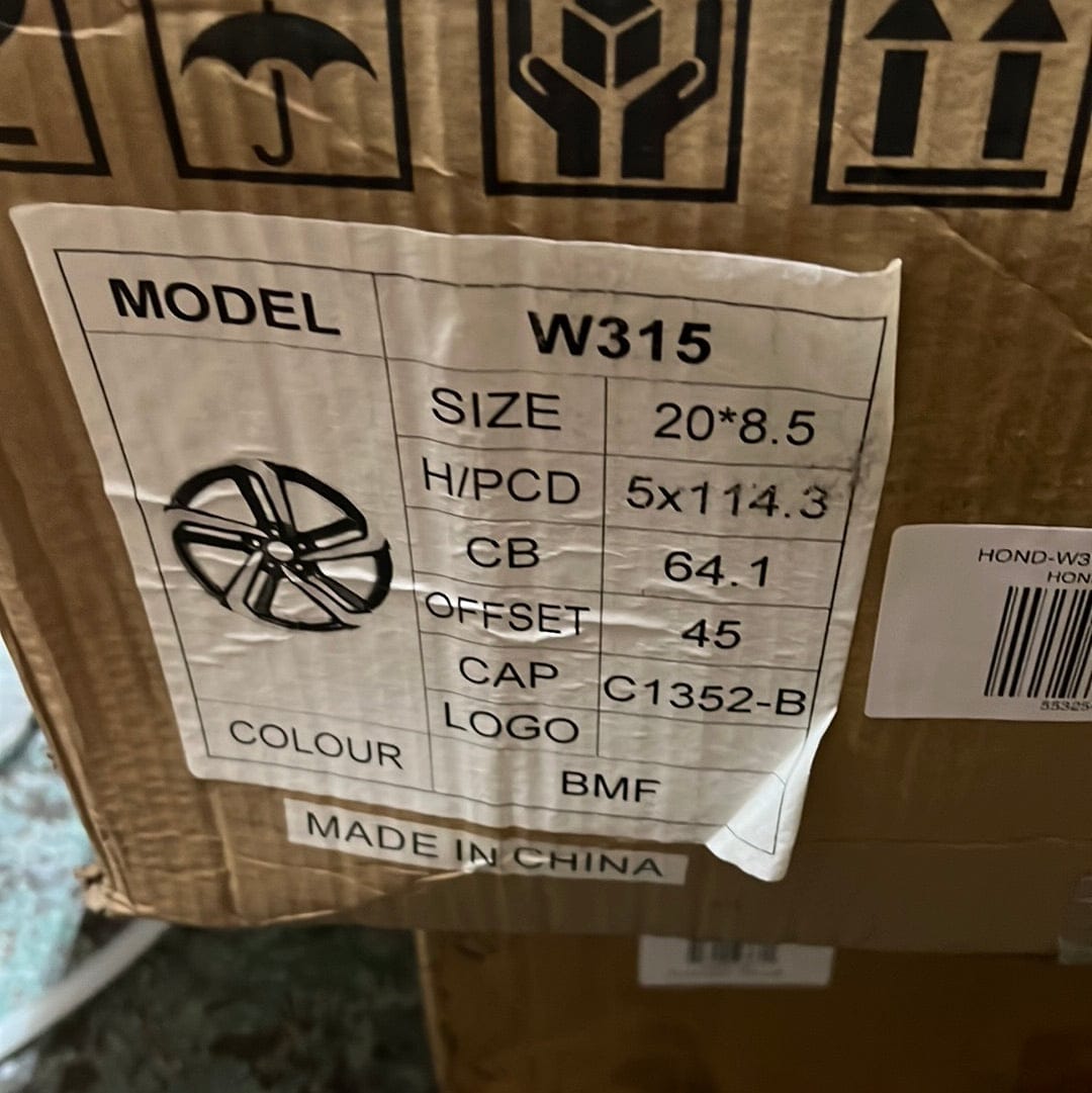 HD - W315 20X8.5 5X4.5 - Gun Hill Tire House (WTW - WHOLESALE TIRES & WHEELS)