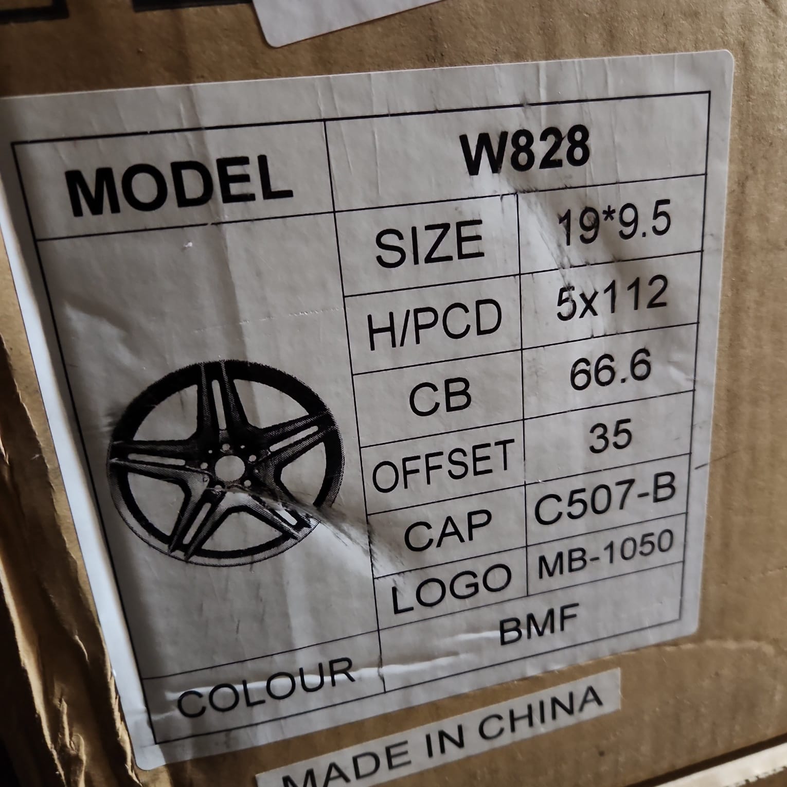 WHEELS - W828 19X9.5 5X112 BLACK MACHINE FACE9 - Gun Hill Tire House (WTW - WHOLESALE TIRES & WHEELS)