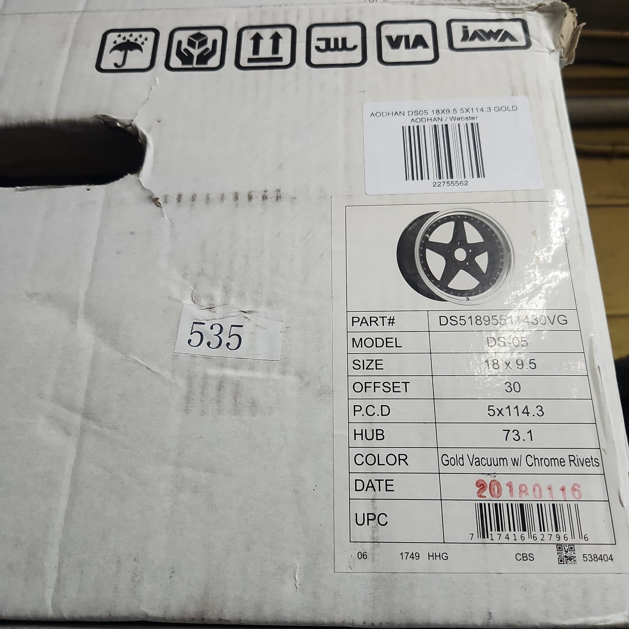 AODHAN DS05 18X8.5 5X114.3 - Gun Hill Tire House (WTW - WHOLESALE TIRES & WHEELS)