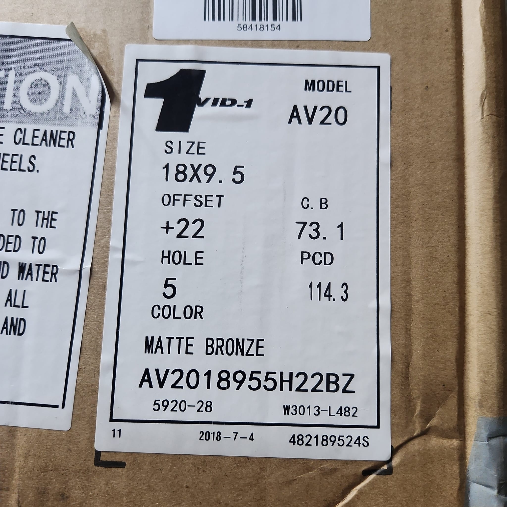 AVID AV20 18X9.5 5X114.3 MATTE BRONZE - Gun Hill Tire House (WTW - WHOLESALE TIRES & WHEELS)