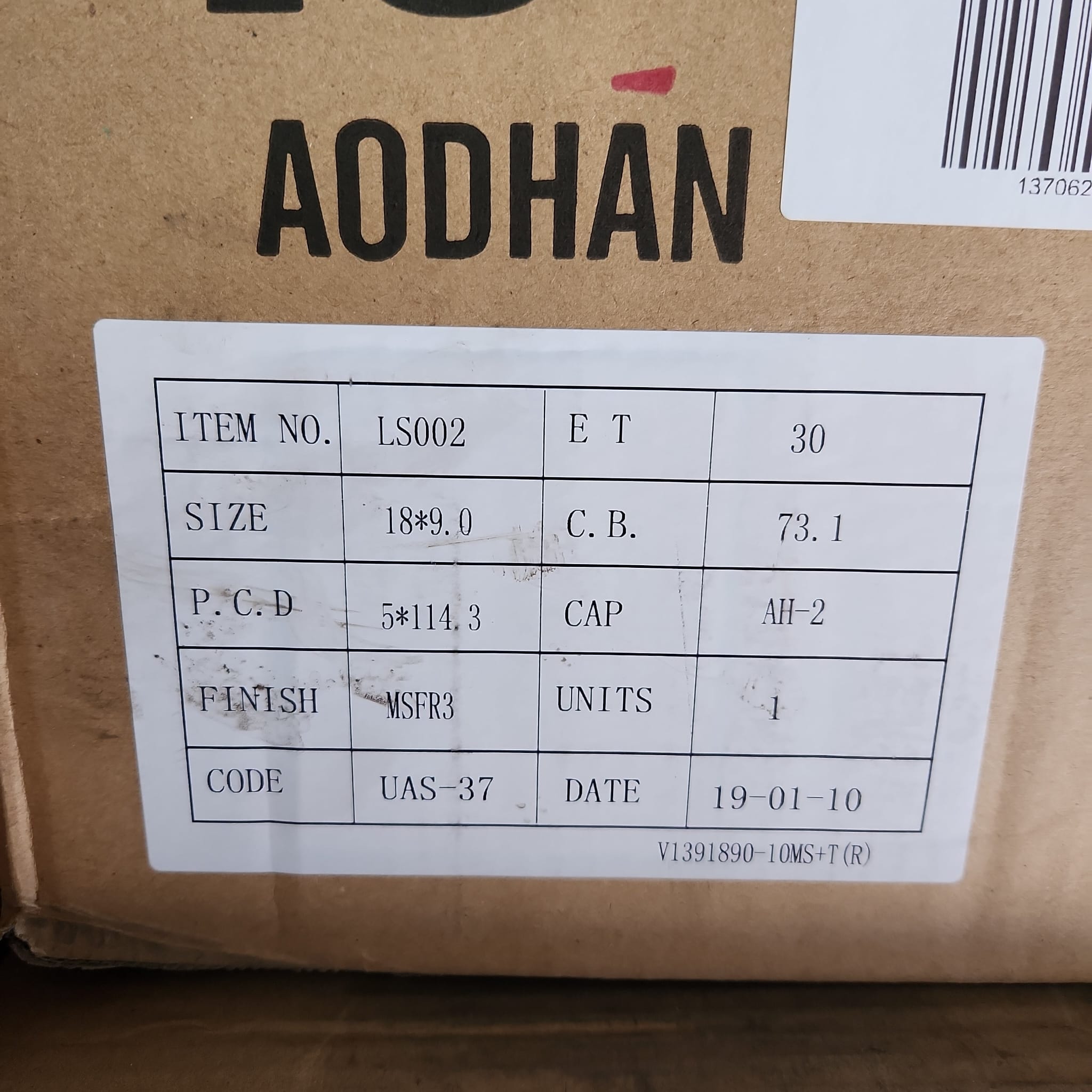 AODHAN LS002 18X9.0 5X114.3 RED - Gun Hill Tire House (WTW - WHOLESALE TIRES & WHEELS)