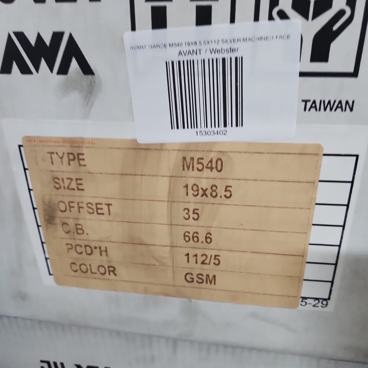 AVANT GARDE M540 19X8.5 5X112 SILVER MACHINED FACE - Gun Hill Tire House (WTW - WHOLESALE TIRES & WHEELS)