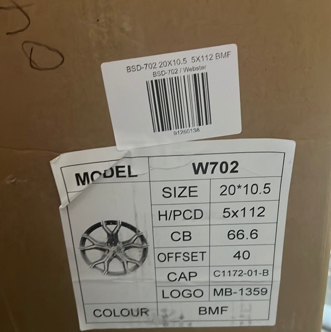 W702 20X10.5 5X112 BLACK MACHINE - Gun Hill Tire House (WTW - WHOLESALE TIRES & WHEELS)